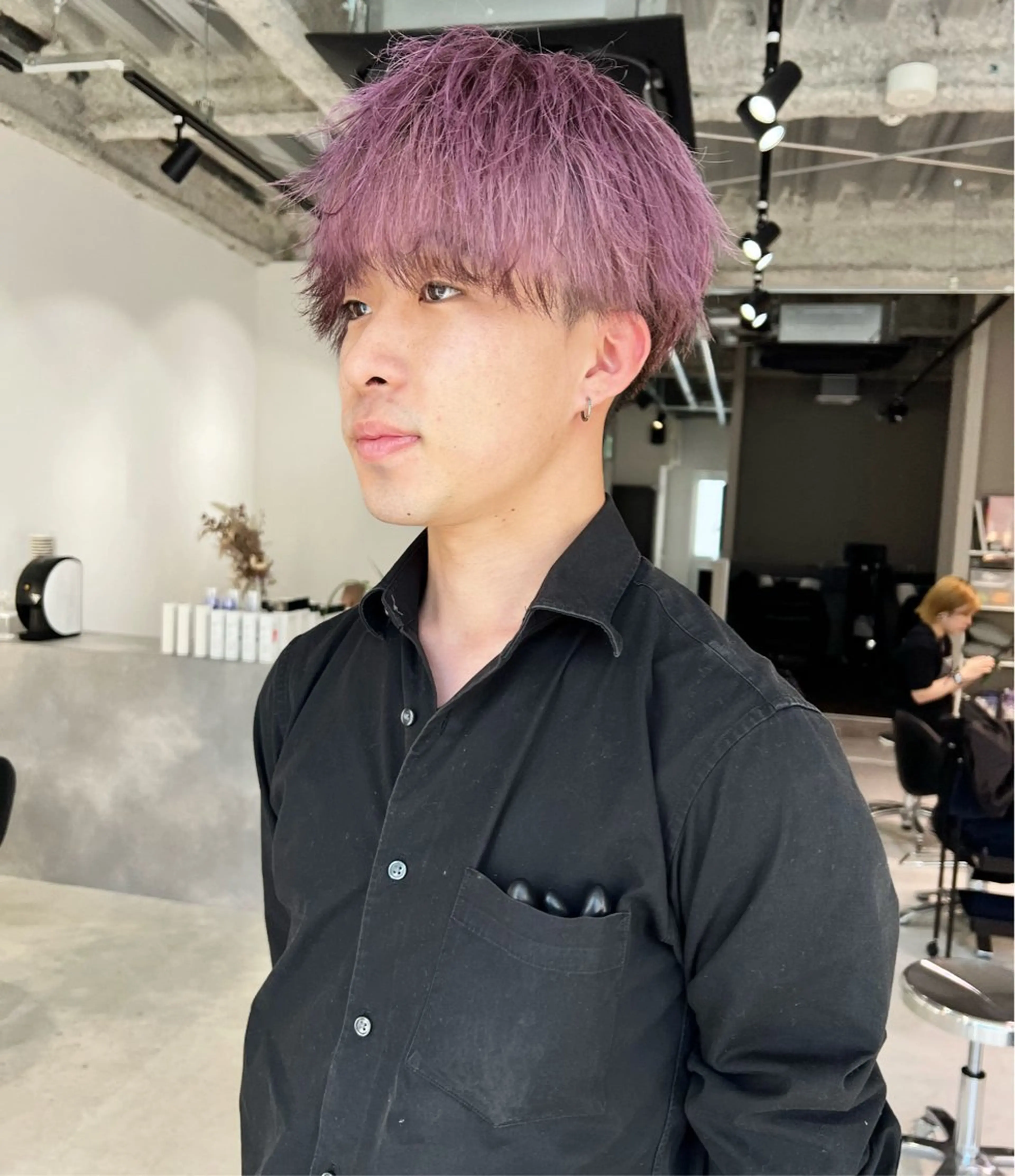 ショート ピンクラベンダー ALL HAIR所属・ALL  HAIR 大河由実のヘアスタイル