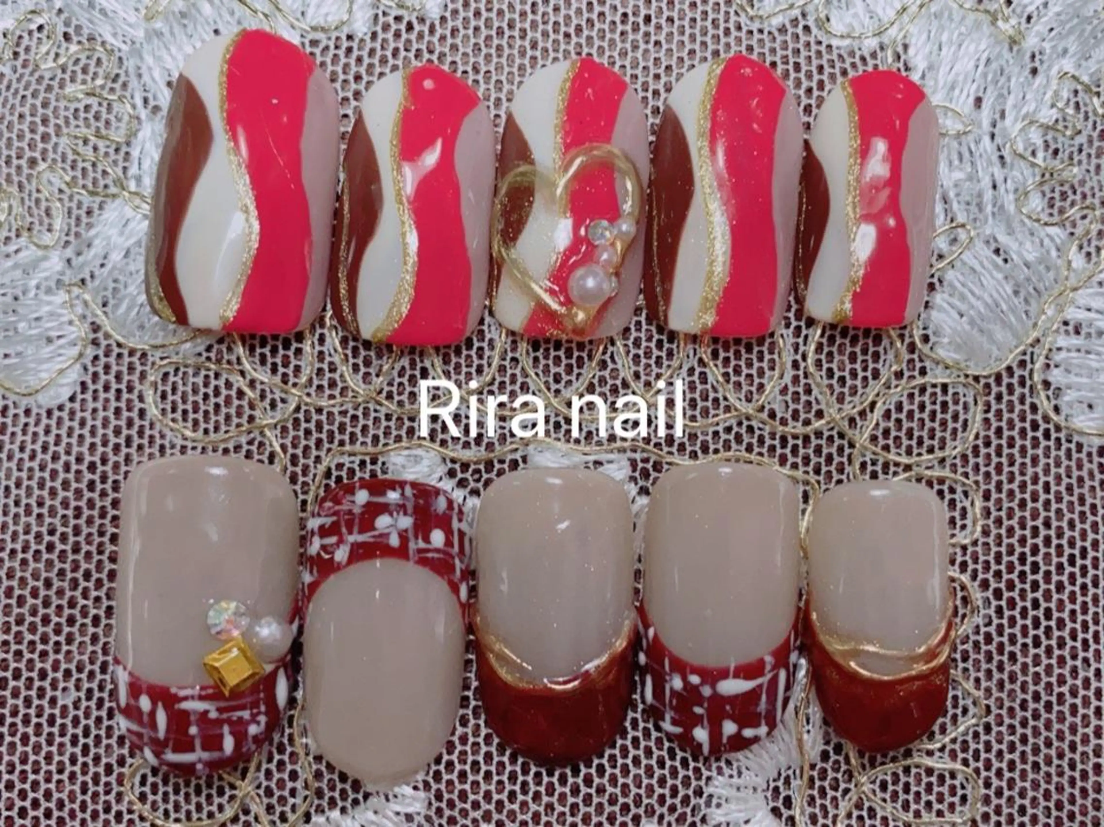 トレンドアートデザインネイルの写真