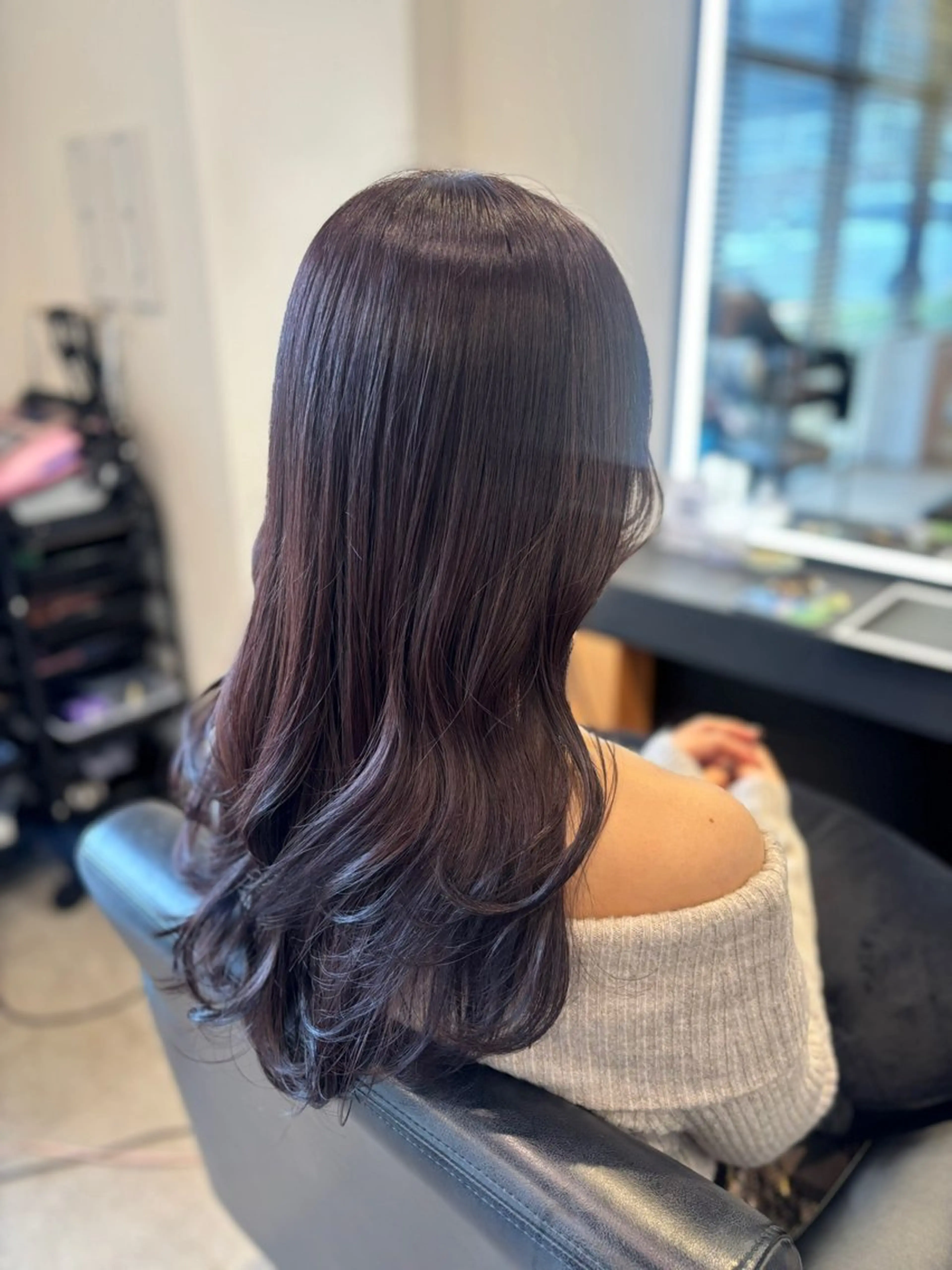 ロング ヘアカラー トリートメント RABU /髪質改善 伏見/ヘアケアサロンのヘアスタイル