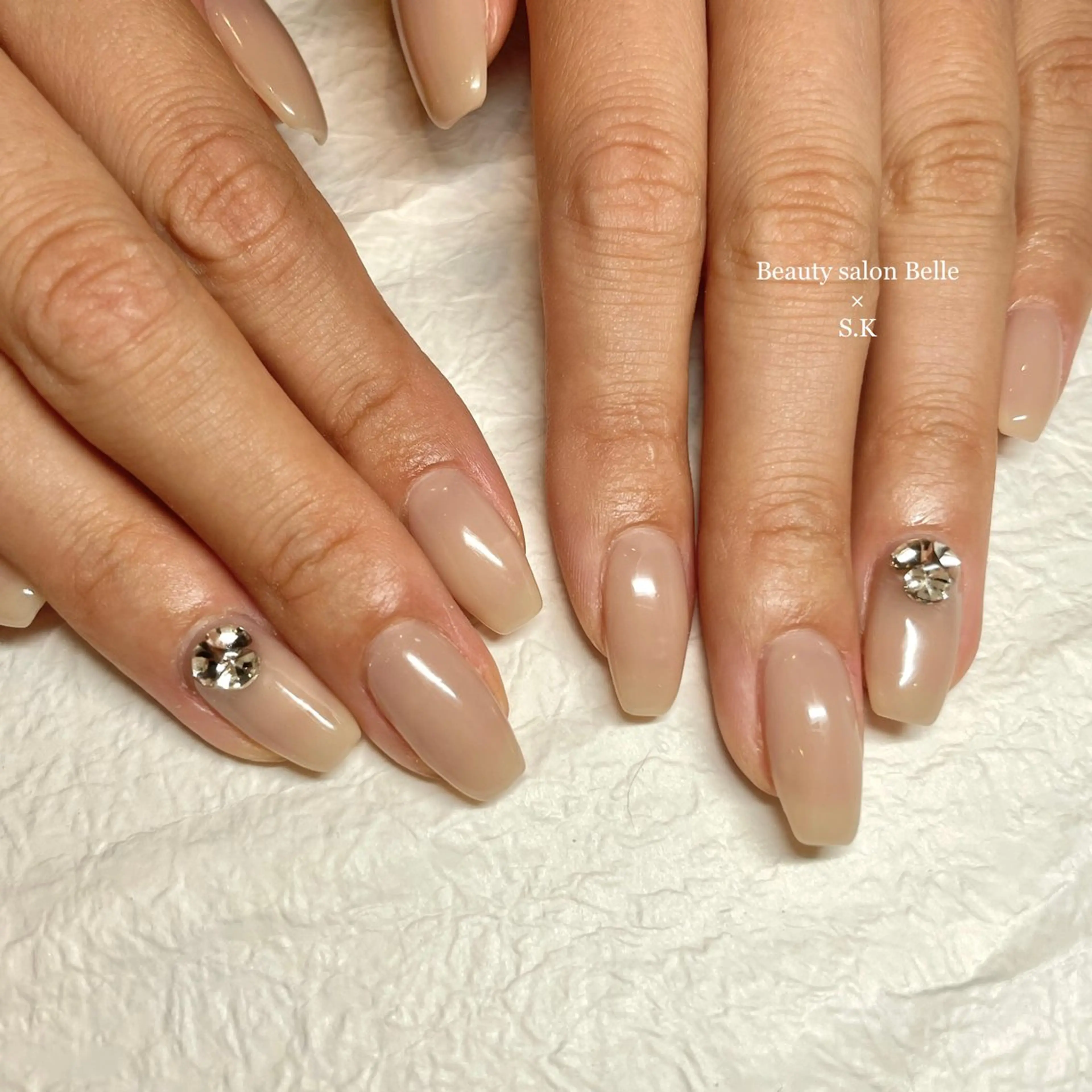 ネイル ワンカラーネイル ラヴィアンローズ所属・S. kurumiのネイルデザイン