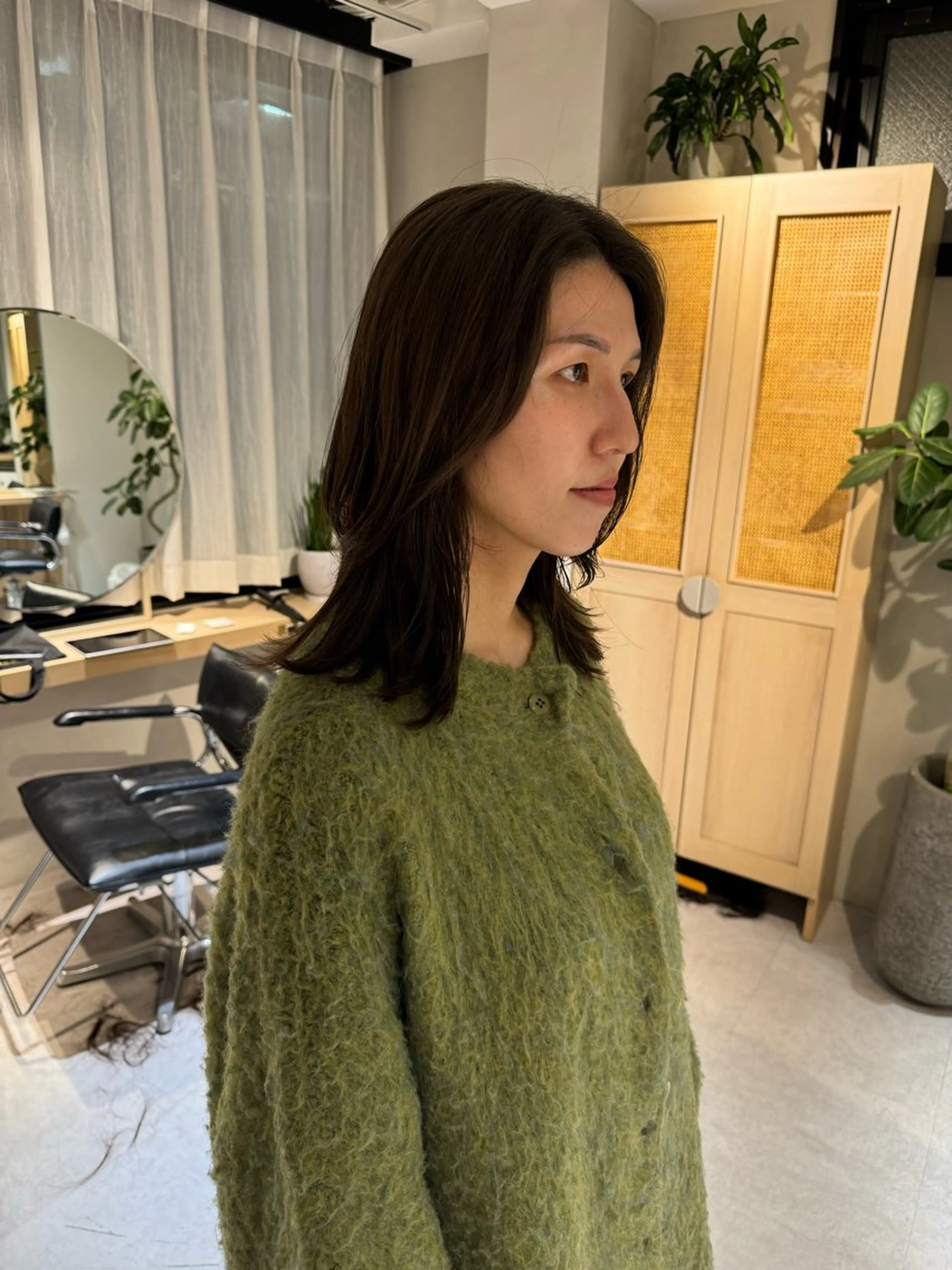 ミディアム 頭皮につけないカラー /白髪ぼかし/実加永のヘアスタイル