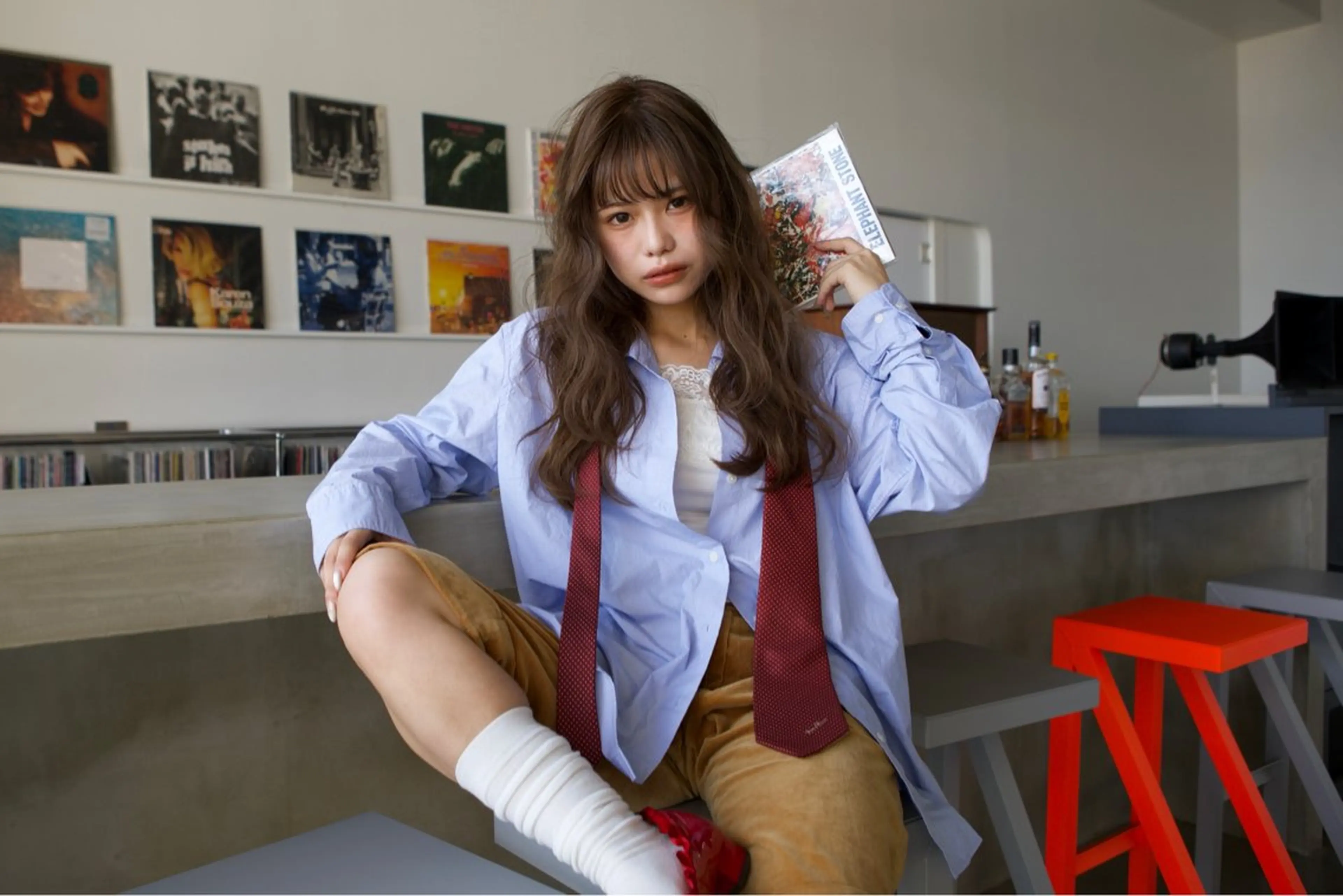 カラー ヘアカラー トリートメント ness 一花のヘアスタイル