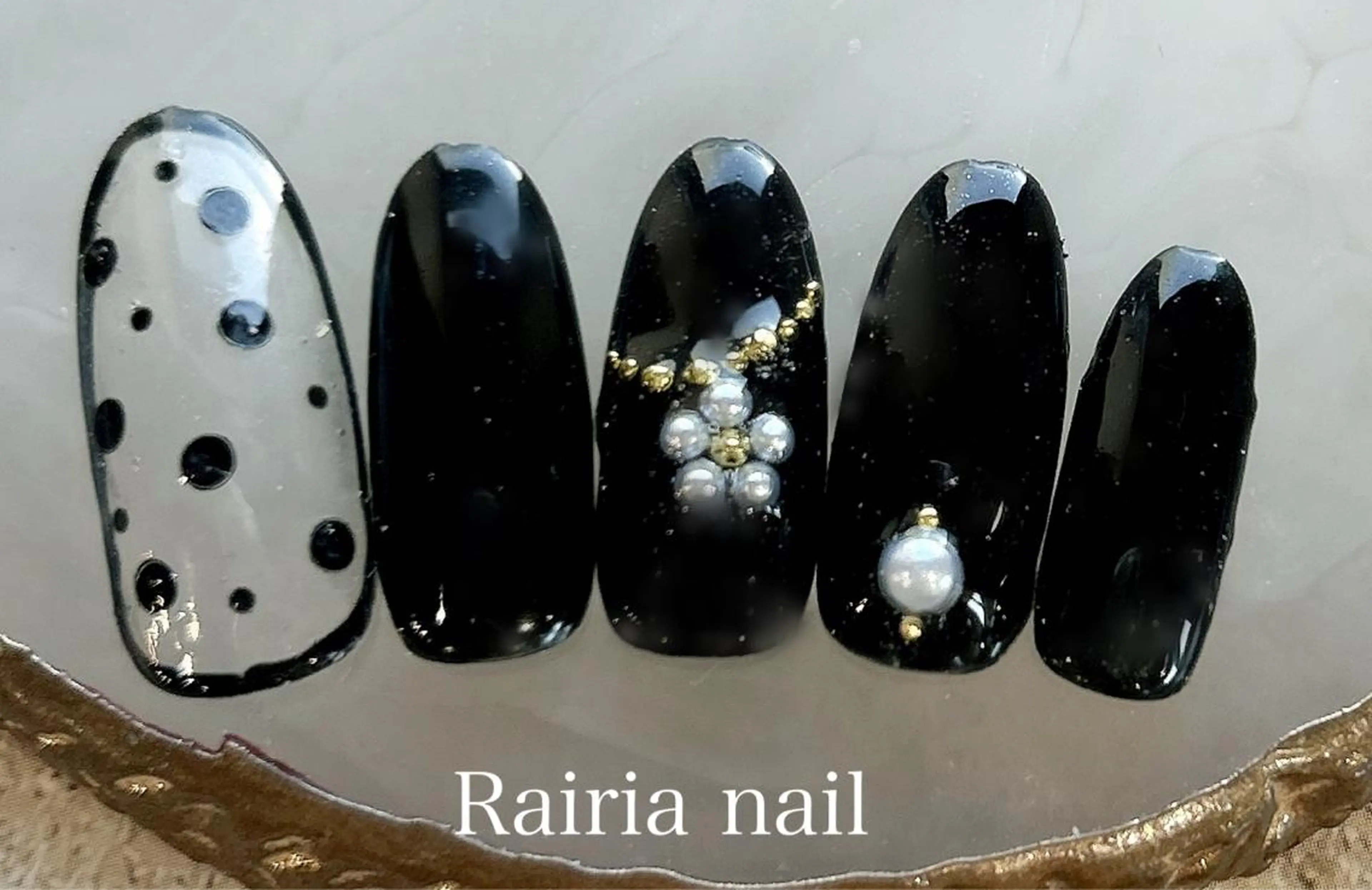 ネイル アートネイル カジュアル フットネイル ジェルネイル キラキラネイル Rairia nail本八幡店のネイルデザイン
