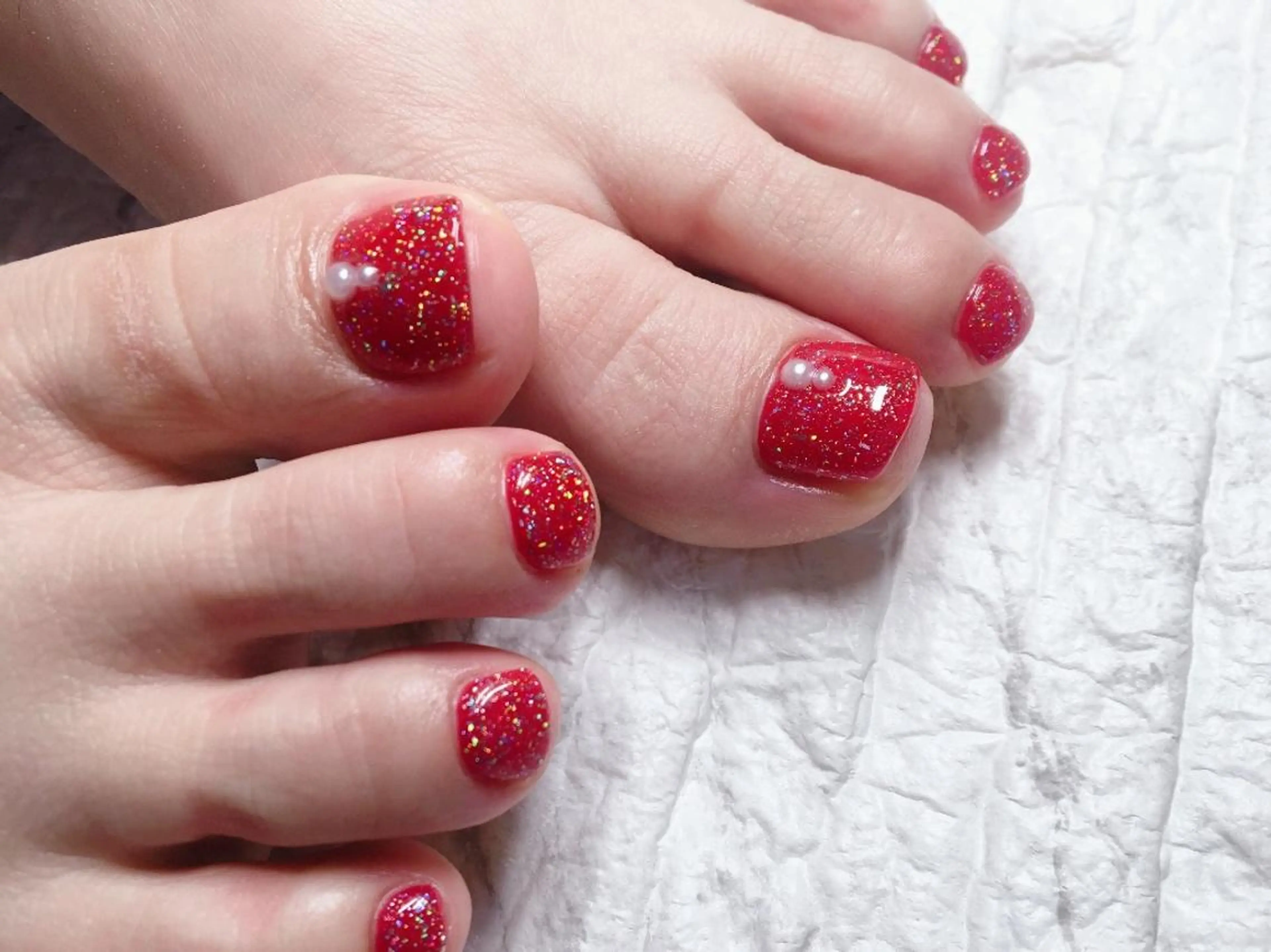 ネイル フットネイル 佐藤 結衣のネイルデザイン