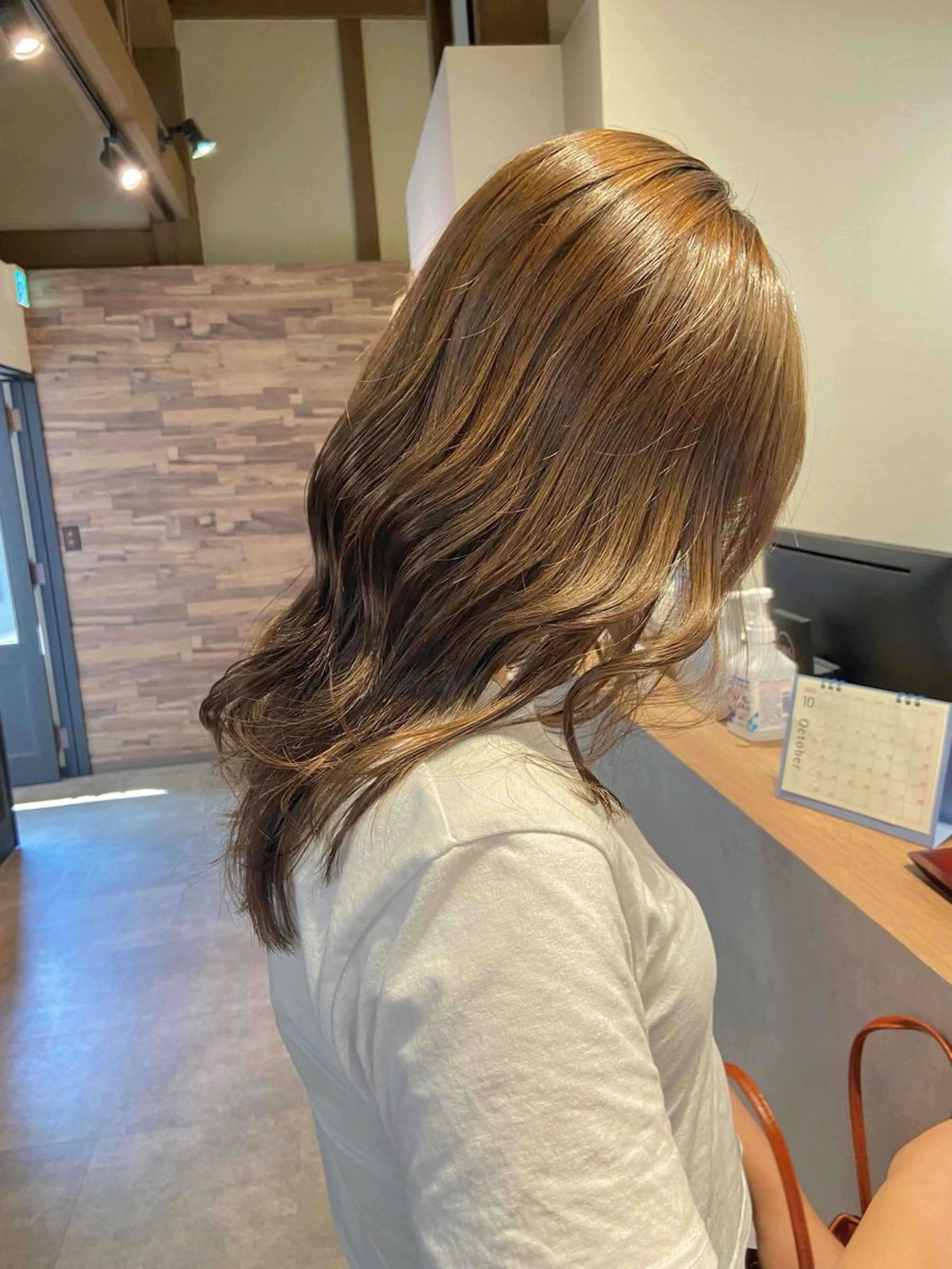 ロング カラー ブラウンカラー lico hair&relaxation所属・lico 栁 詩音のマツエク・マツパデザイン