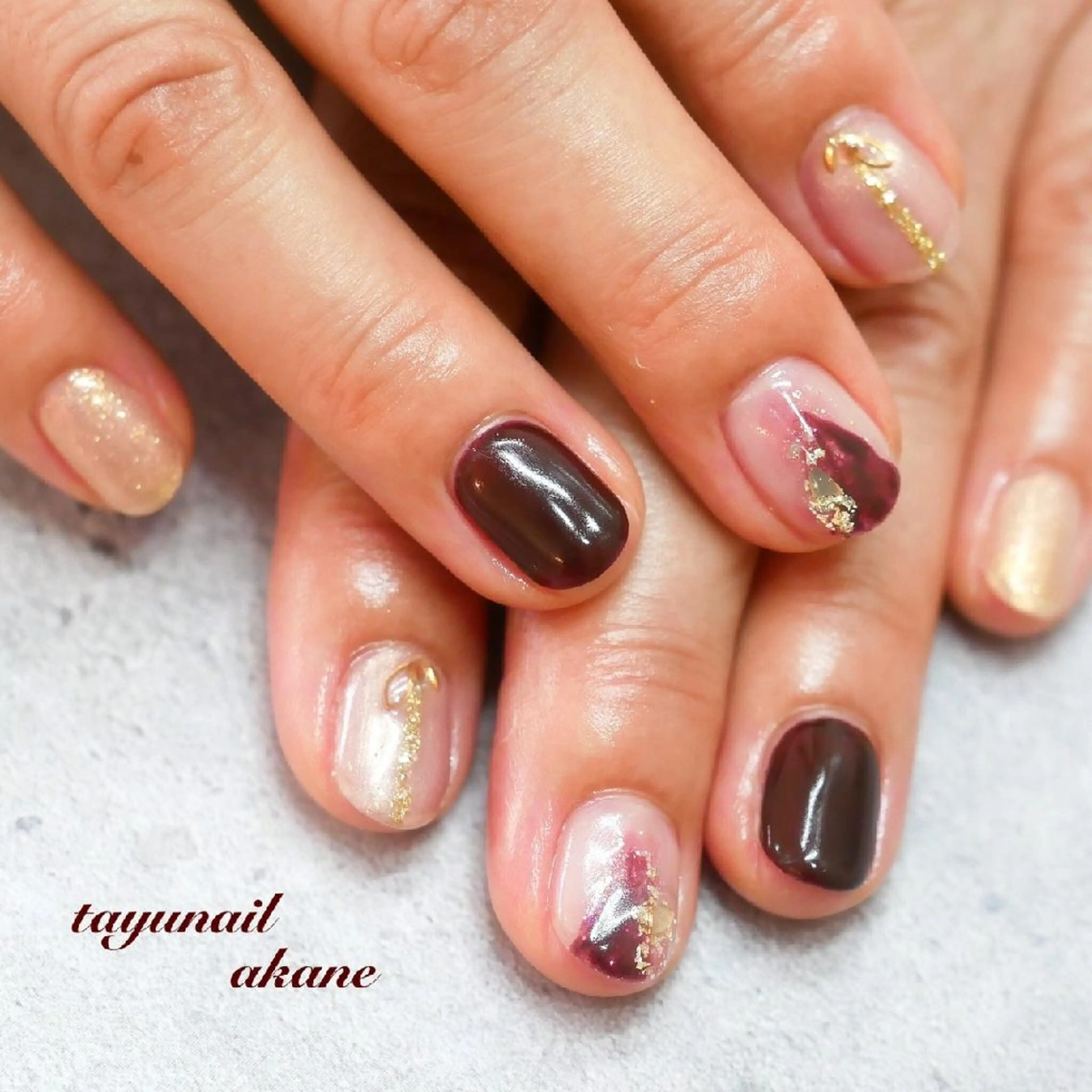 ネイル アートネイル ブルー ジェルネイル ニュアンスネイル パラジェル ネイルサロン・ネイルスクール　たゆnail所属・ネイルサロン 【たゆnail】のネイルデザイン