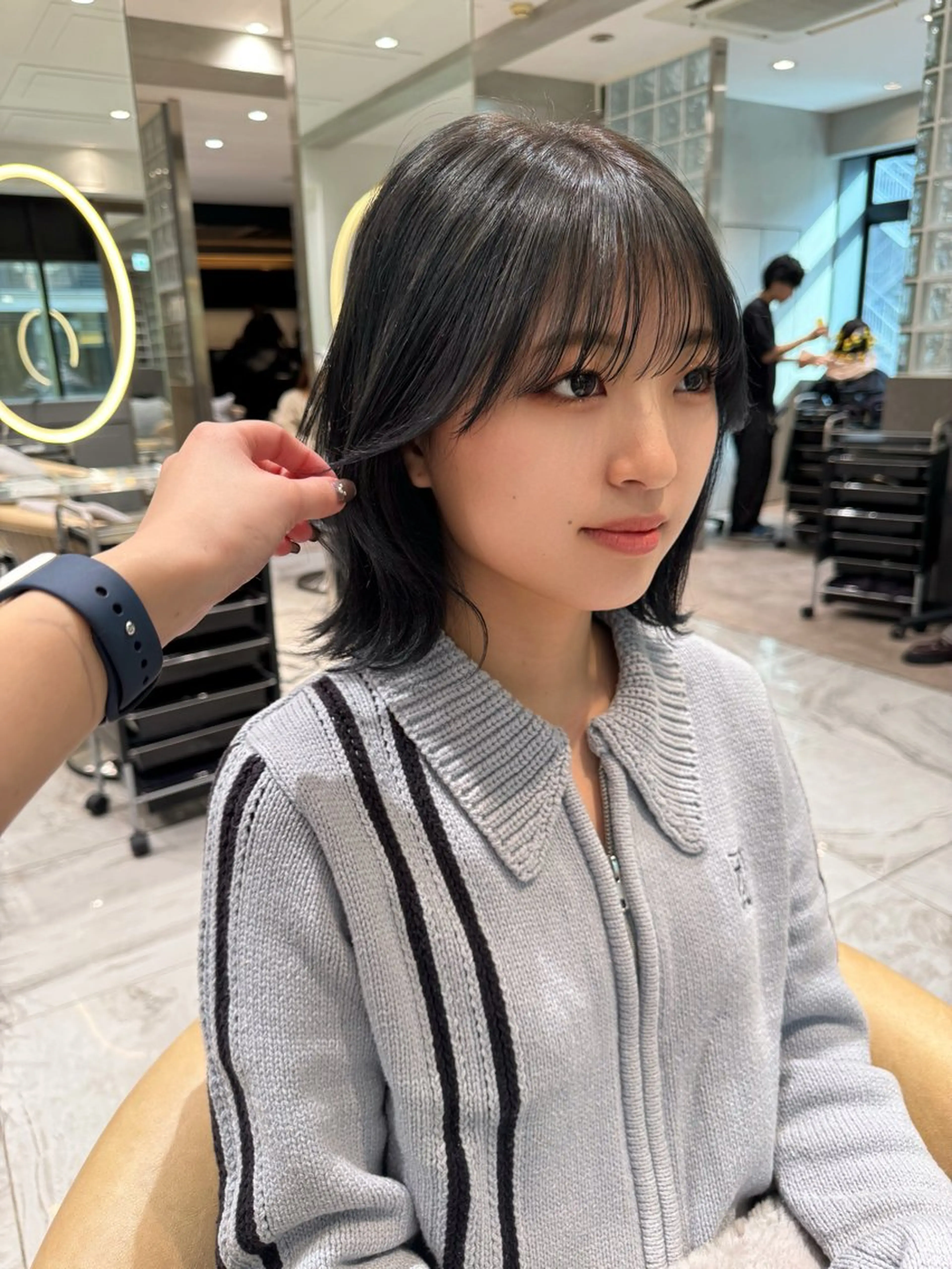 ミディアム カラー 寺田鼓捺/艶髪 /透明感カラーのヘアスタイル