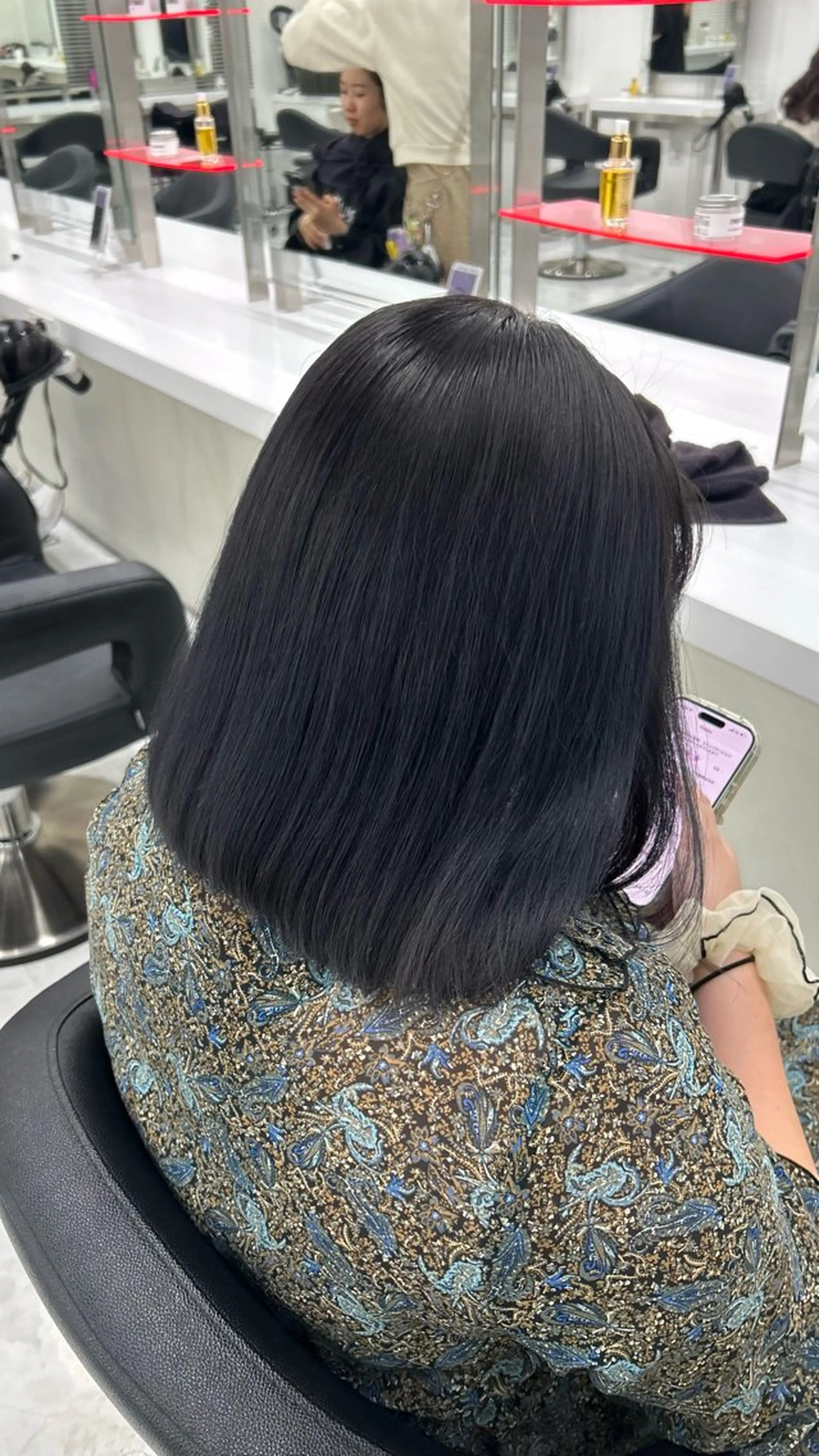 ロング カラー パーマ ヘアアレンジ メンズ キッズ ヘアカラー 🩶盛れ✖️韓国ヘア 🩶Himari🎀のヘアスタイル