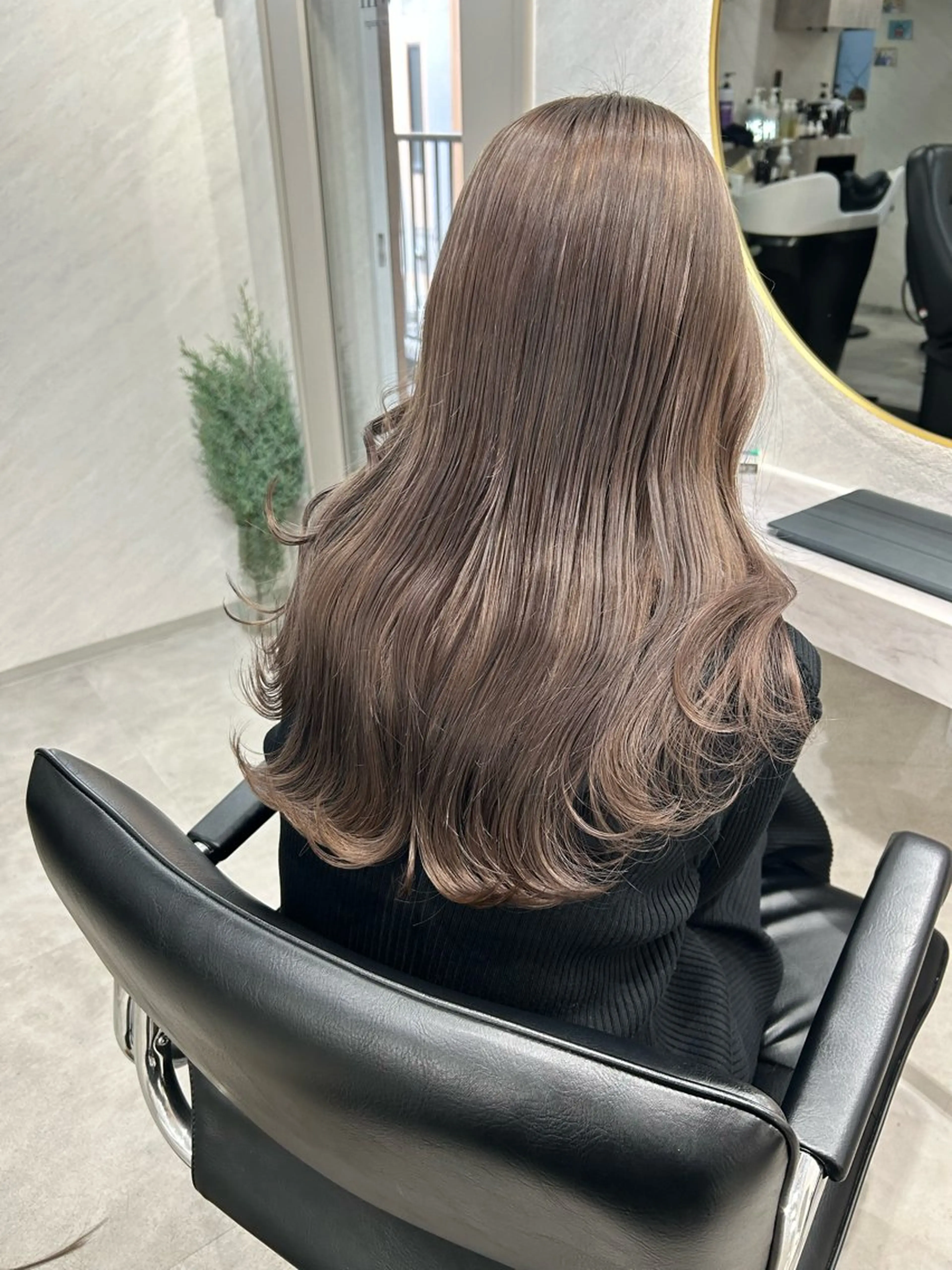 ロング カラー カット ヘアカラー トリートメント 髪質改善will hairdesignのヘアスタイル