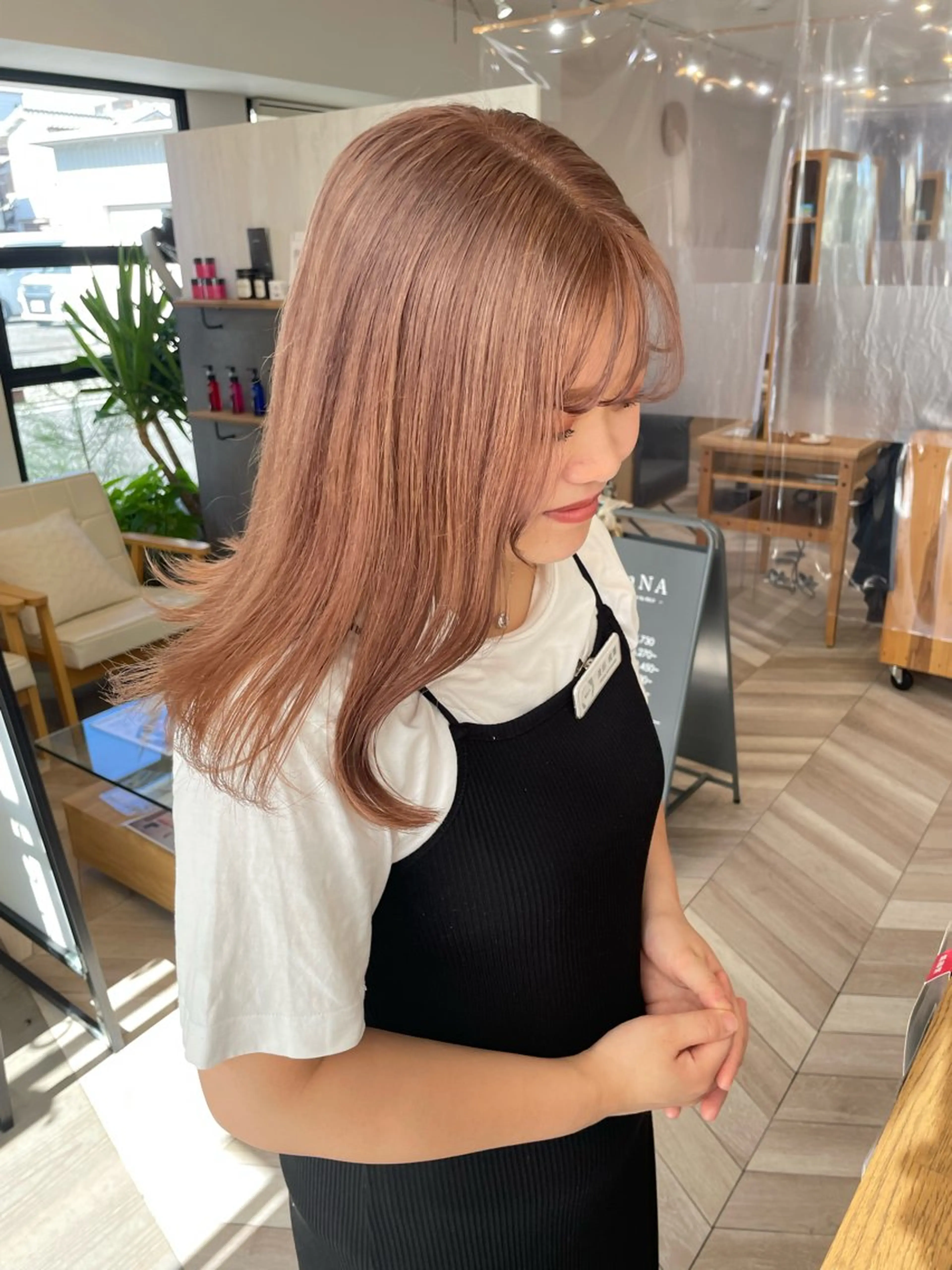 セミロング 永井 瑞穂のヘアスタイル