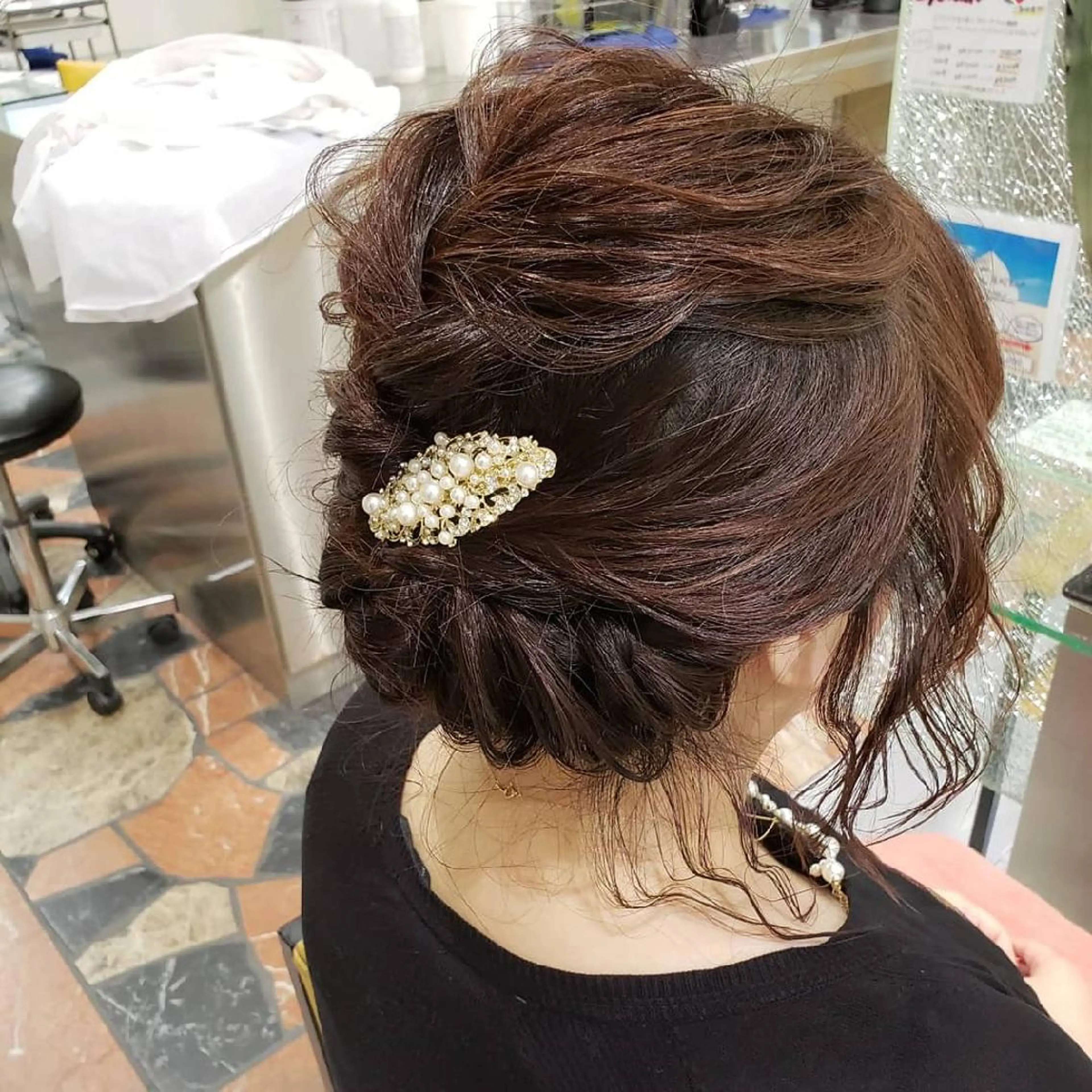 ショート ヘアアレンジ ボブ EMANON名古屋所属・美谷添（ミヤゾエ） まどか大人ヘアサロンのヘアスタイル