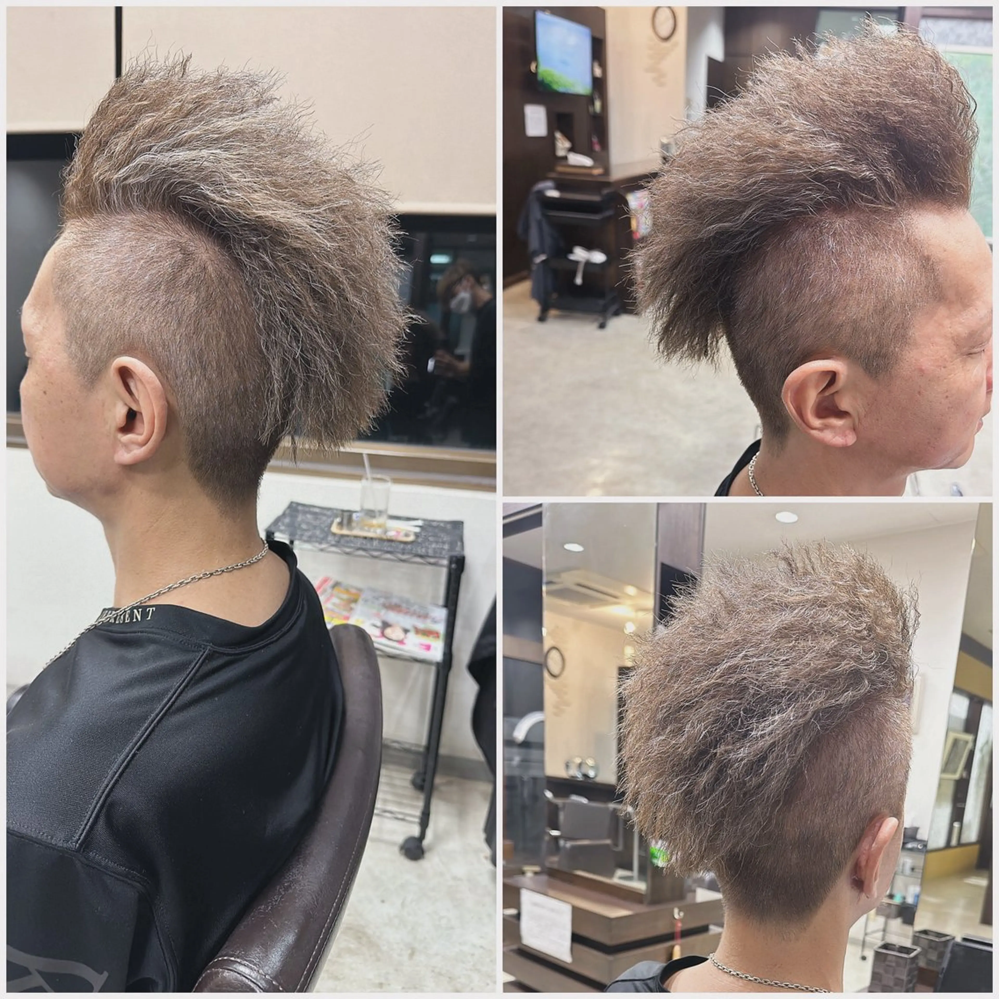 カラー パーマ メンズ 中島 剛のヘアスタイル