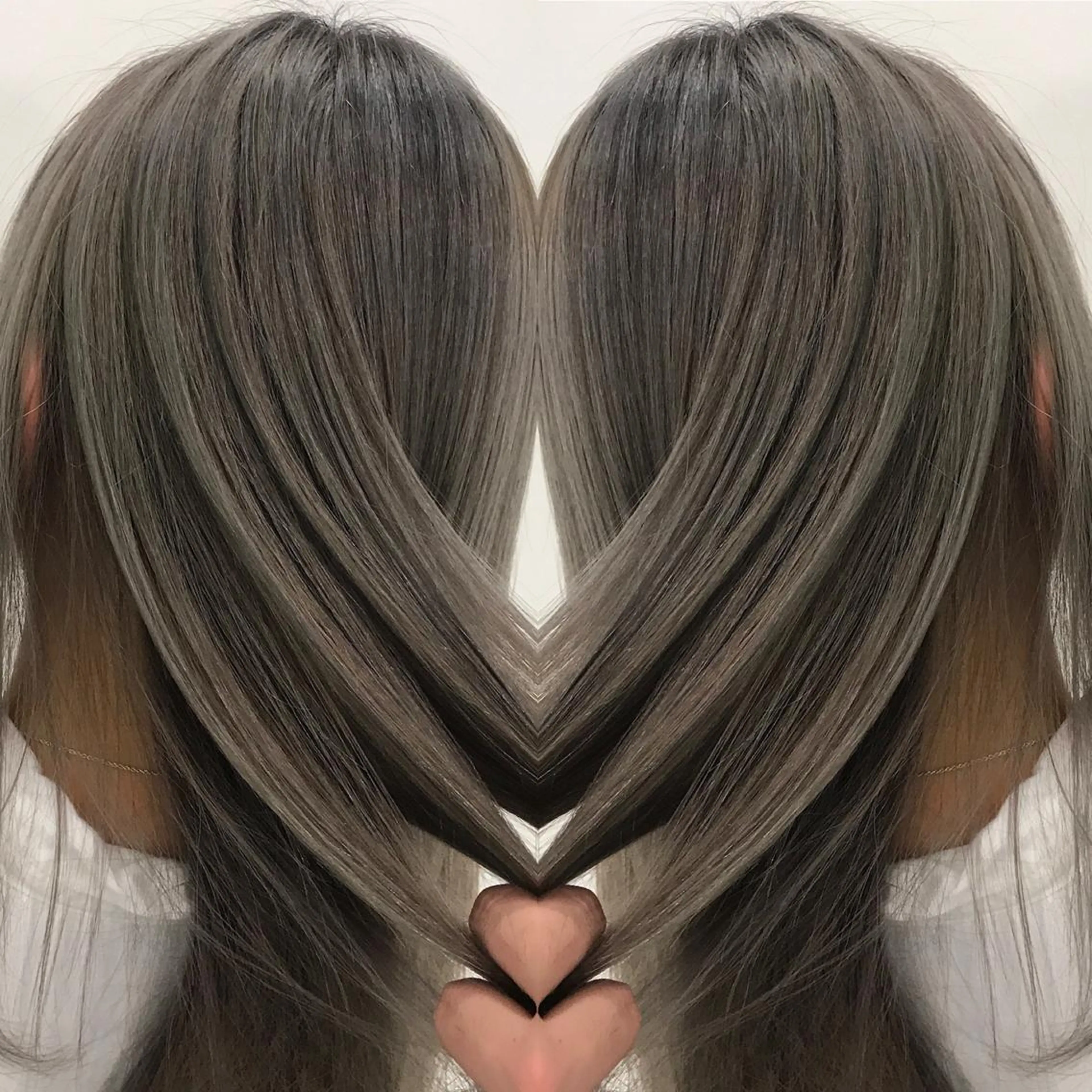 セミロング カラー アクアカラー ハイトーンカラー トリートメント ヘアカラー トリートメント ヘアセット LAS 代表 ナガカワ コウヘイのヘアスタイル