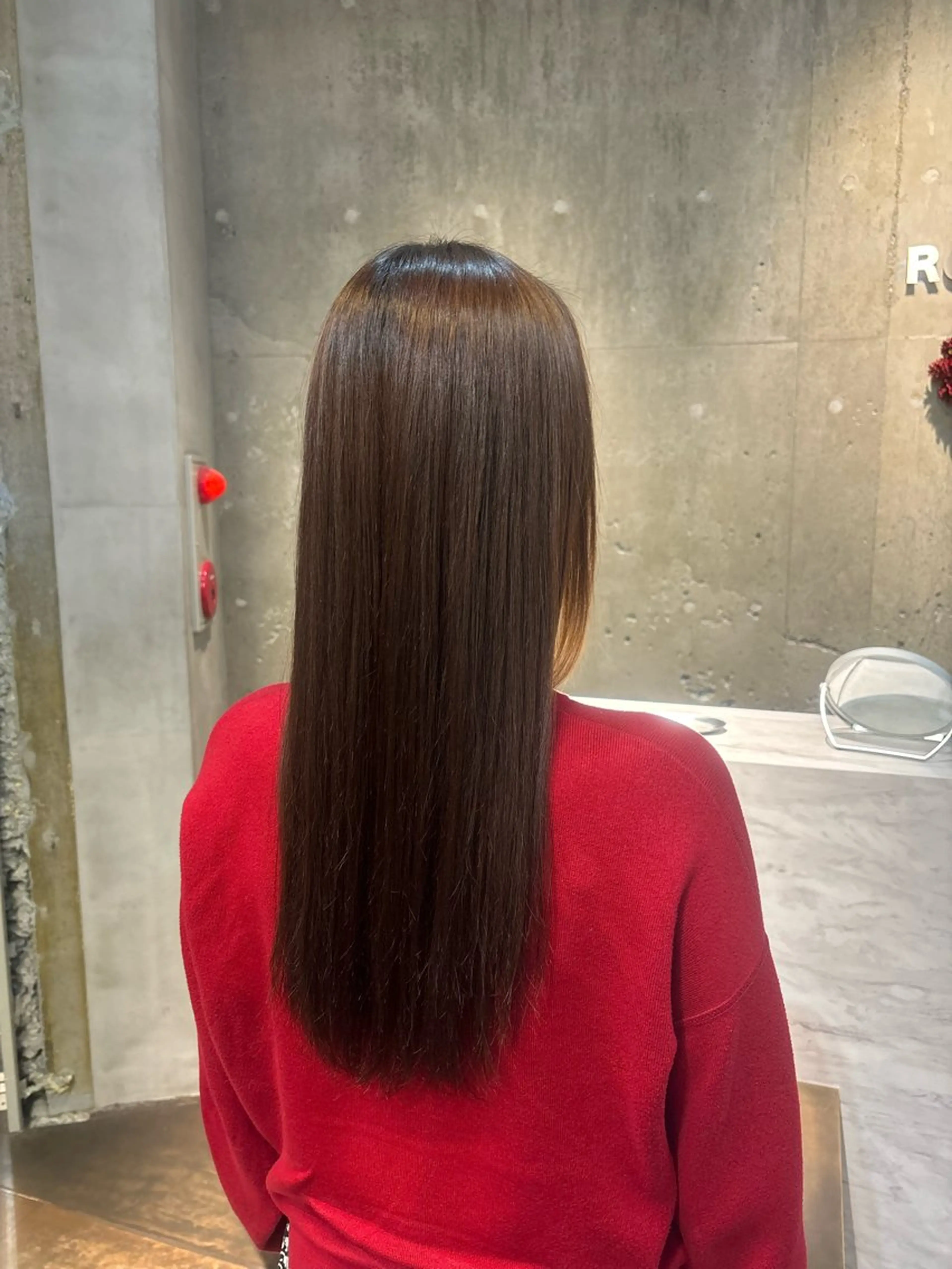 ロング パーマ ストレートパーマ パーマ パーマ、ストレート 🫧ちひろ🫧のヘアスタイル