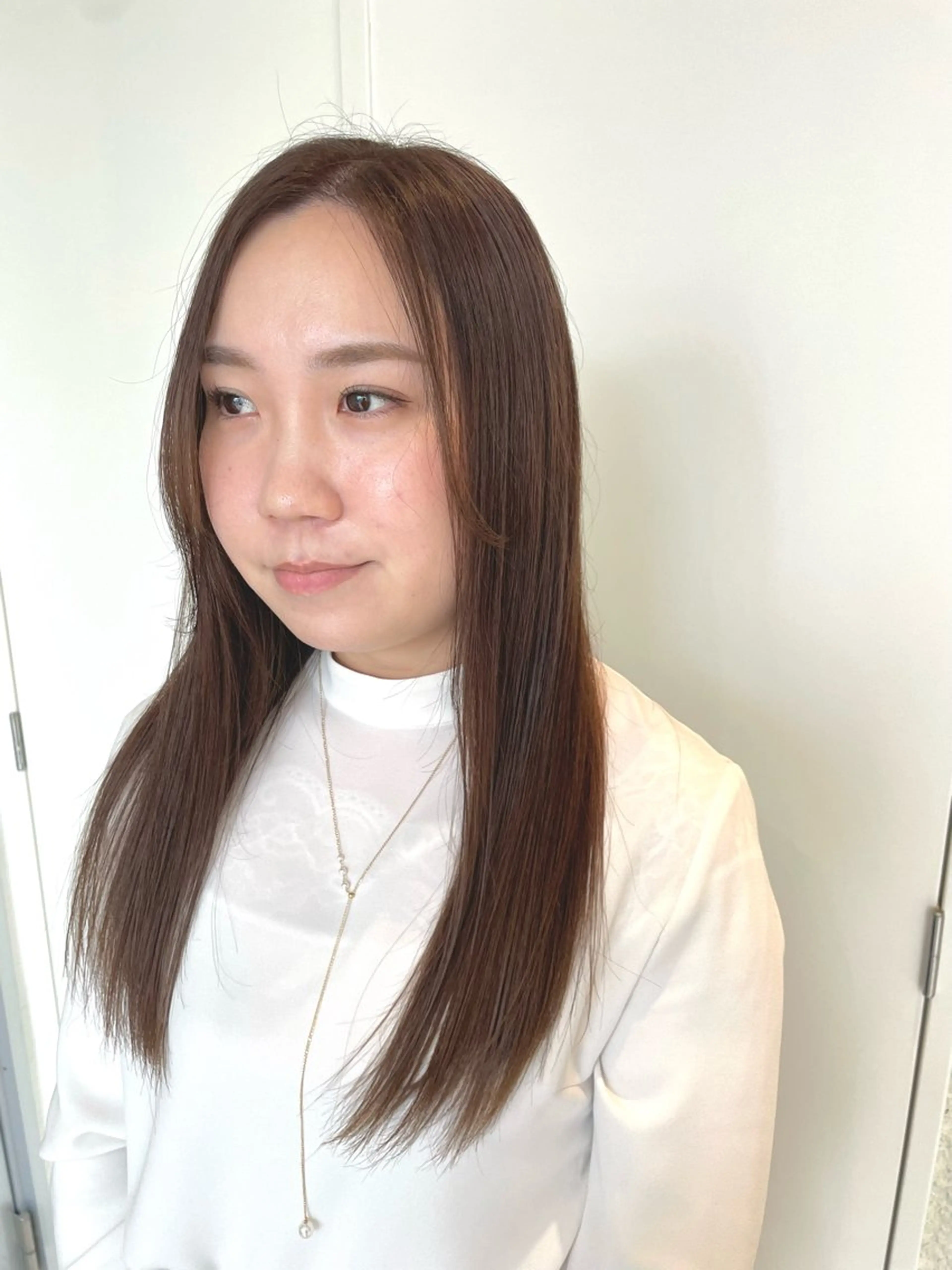 セミロング カラー ベージュカラー ブラウンカラー ブラウンベージュ 透明感カラー 透明感カラー/ 寺田千雅子のヘアスタイル