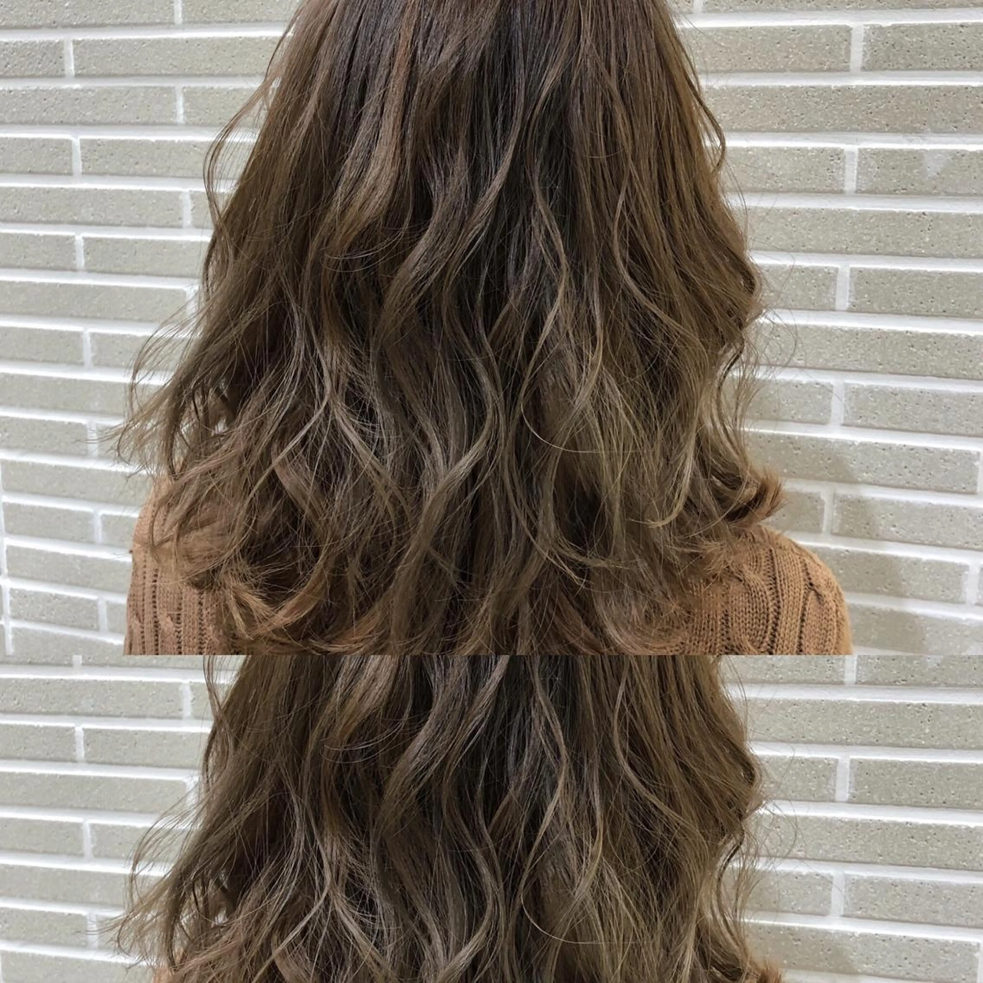 ミディアム カラー ヘアアレンジ グラデーションカラー ハイライトカラー ハイライト カット ヘアカラー トリートメント 山北 咲子のヘアスタイル
