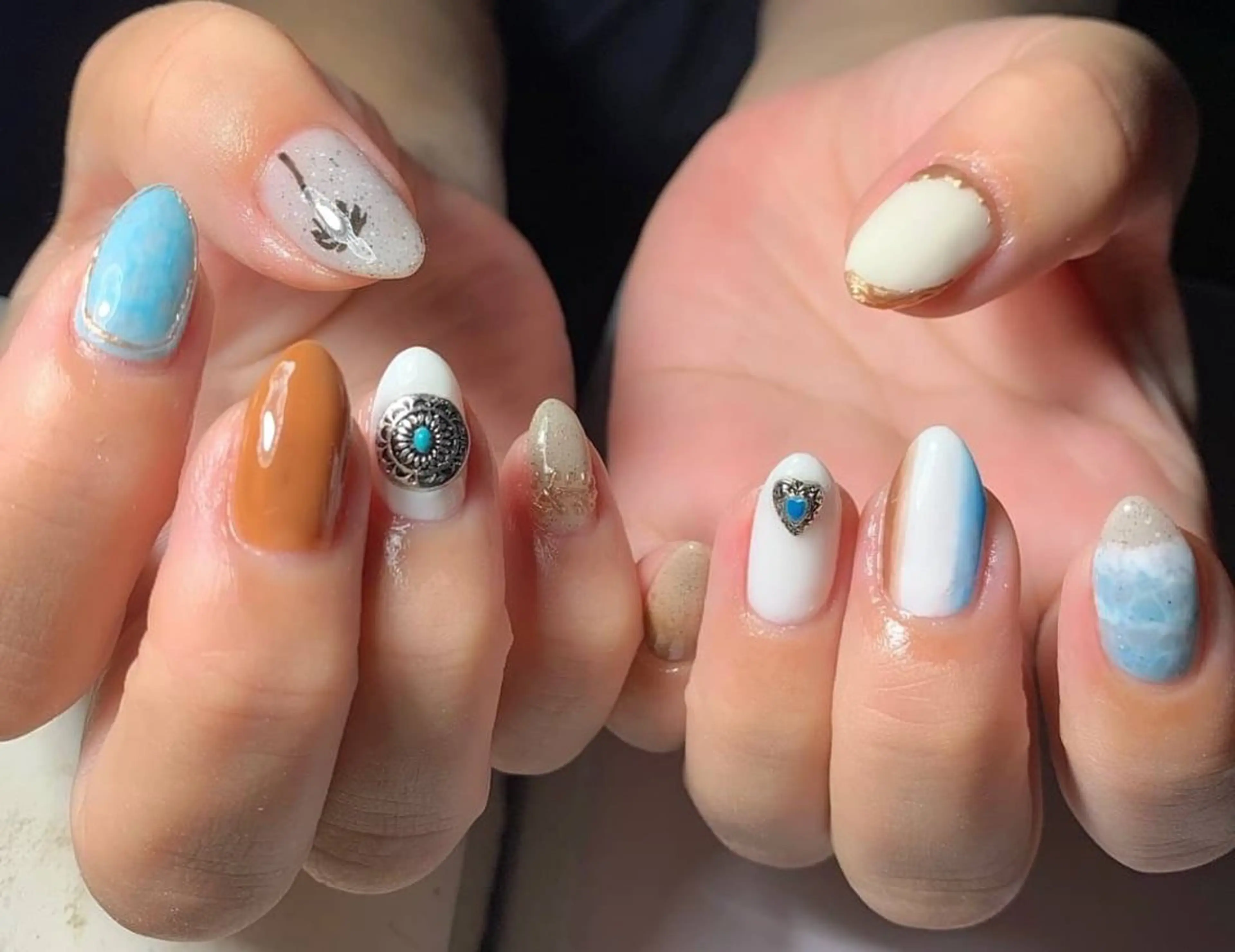 ネイル 持ち込み ハンドネイル フットネイル MHR nailのネイルデザイン