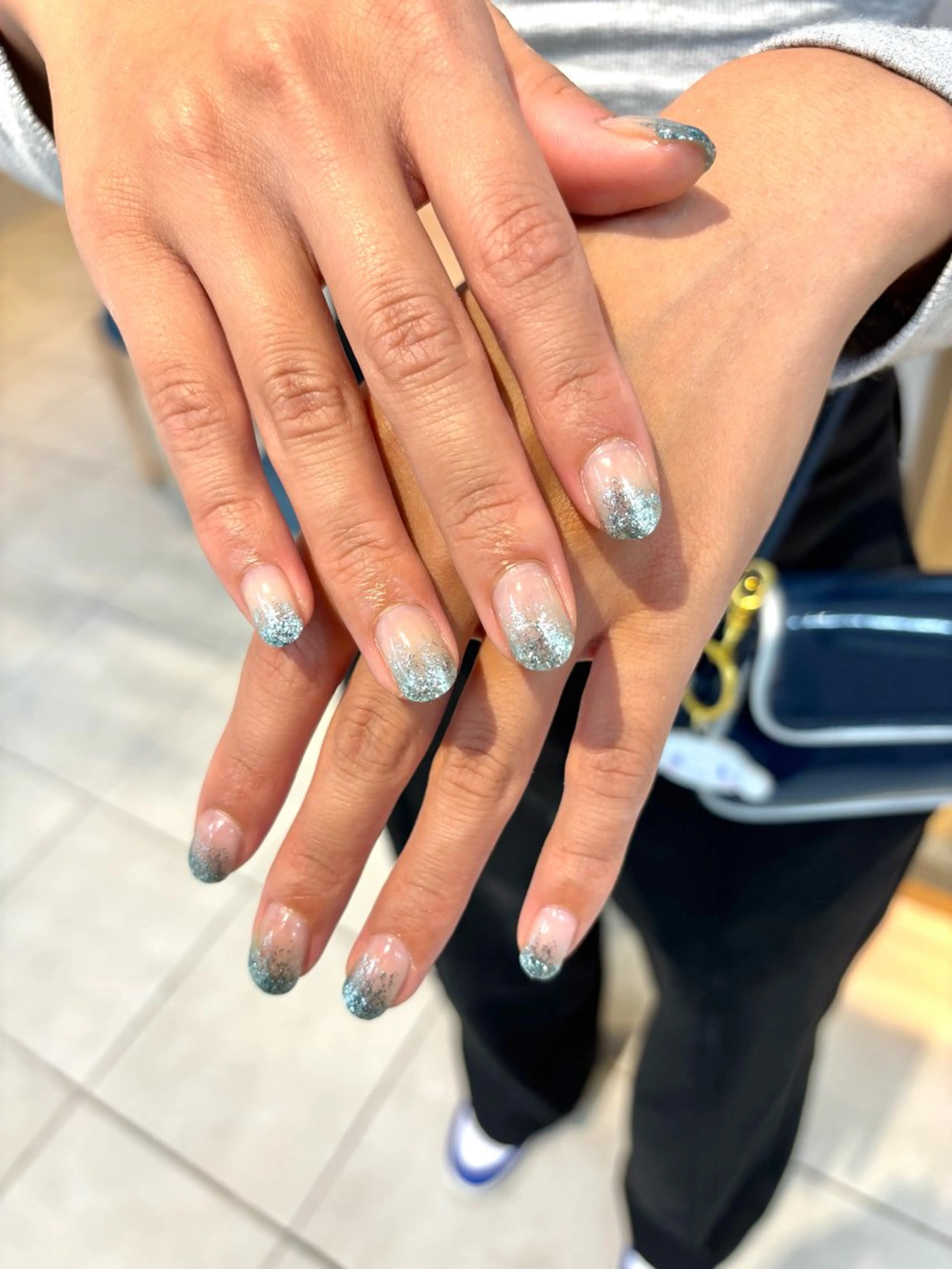 ネイル グラデーション ラメ(グリッター) ラメグラデーション saki nail9のネイルデザイン