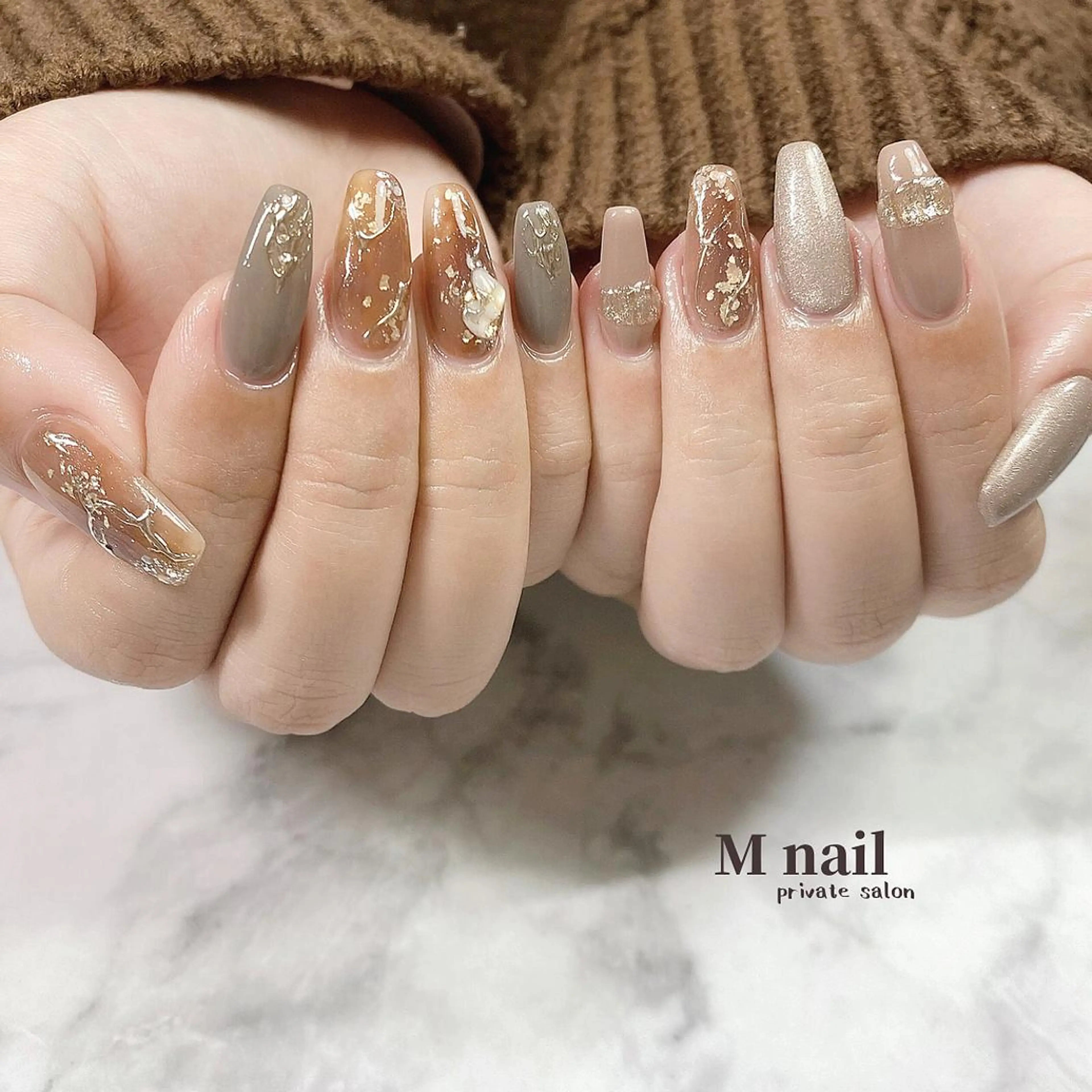 ネイル 持ち込み ハンドネイル M　nail所属・M nailのネイルデザイン
