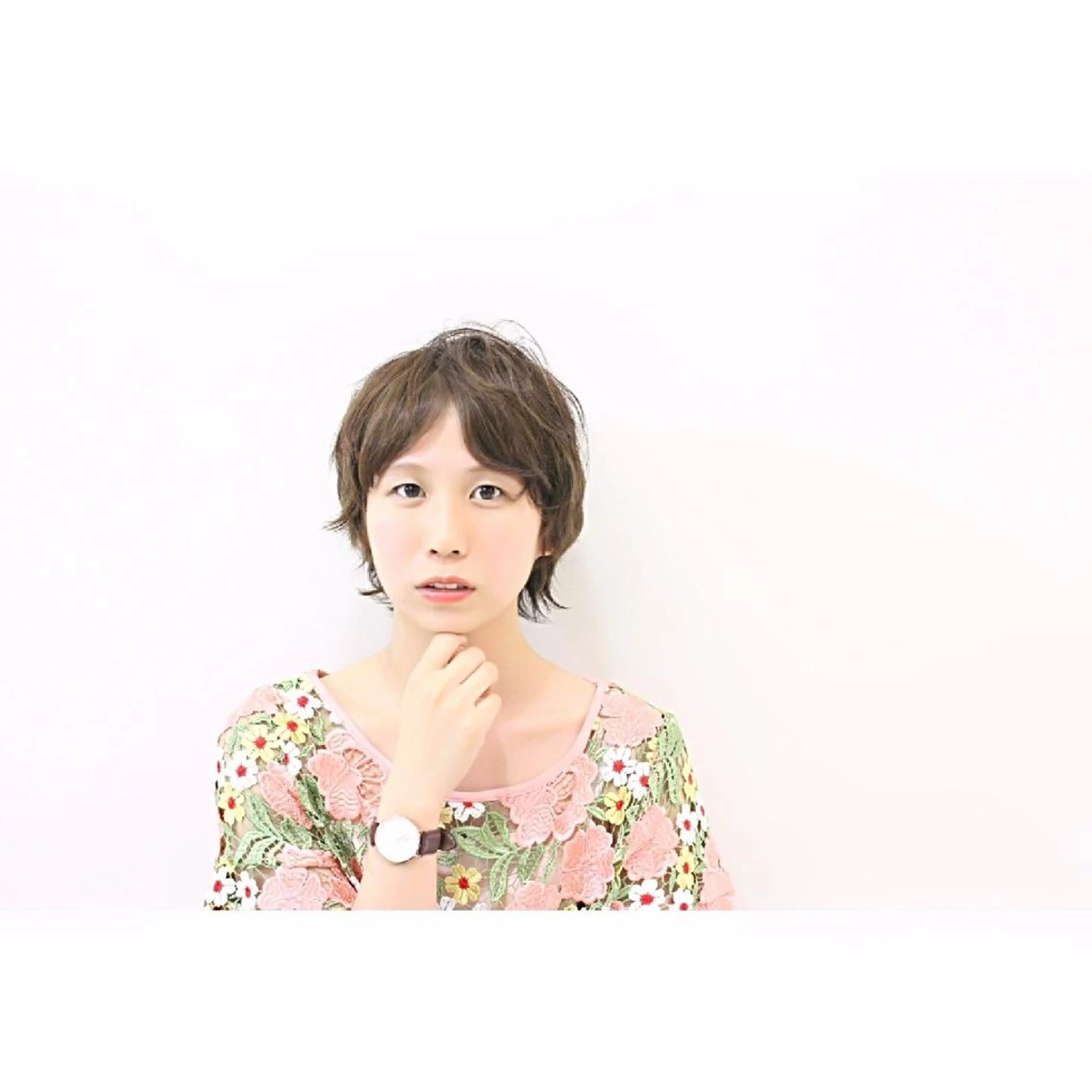 ショート パーマ カラー くせ毛 生田 博紀のヘアスタイル