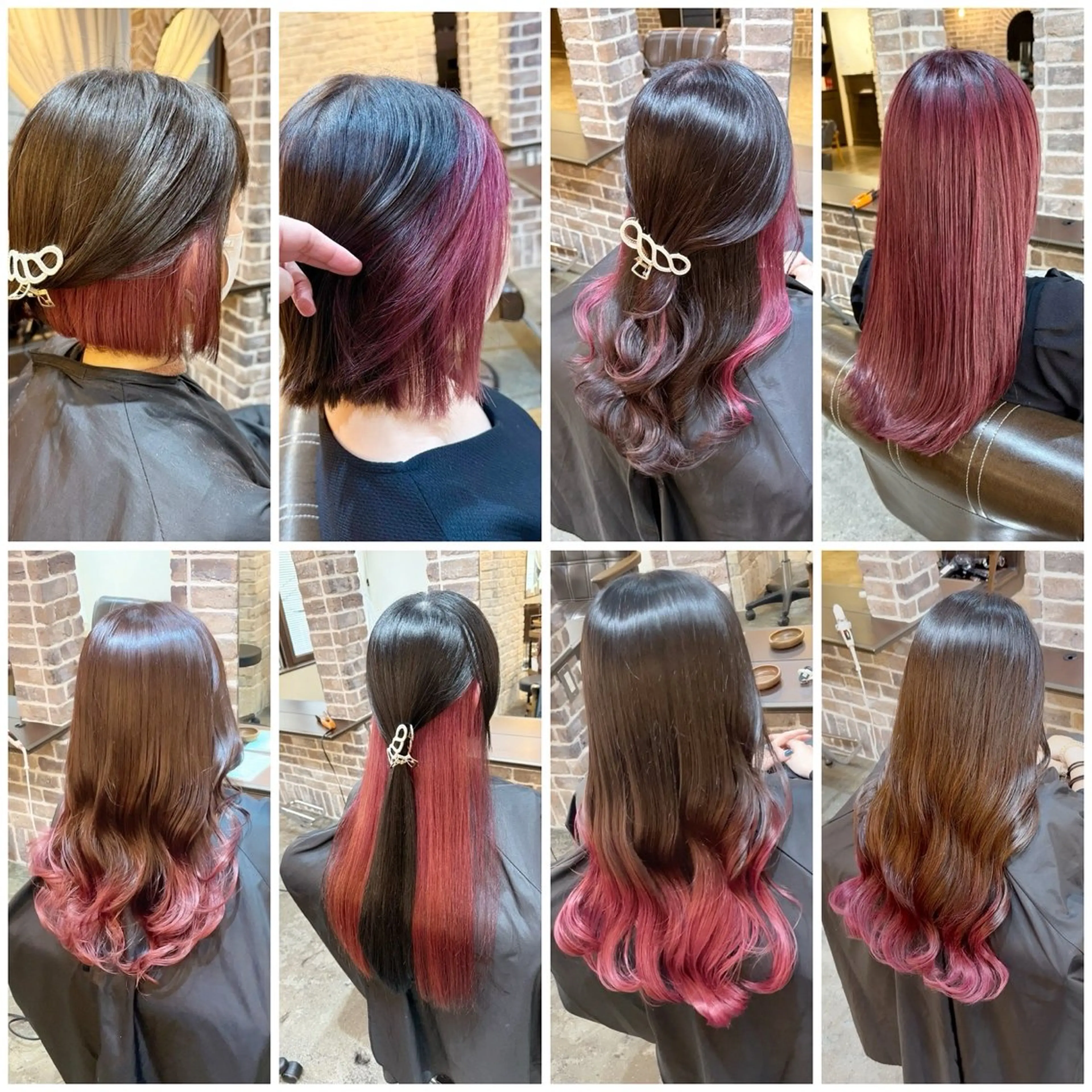 カラー ブリーチ ブリーチなしカラー ピンクカラー ACROあべの店所属・艶カラー/インナー /グラデ/大西小百合のヘアスタイル