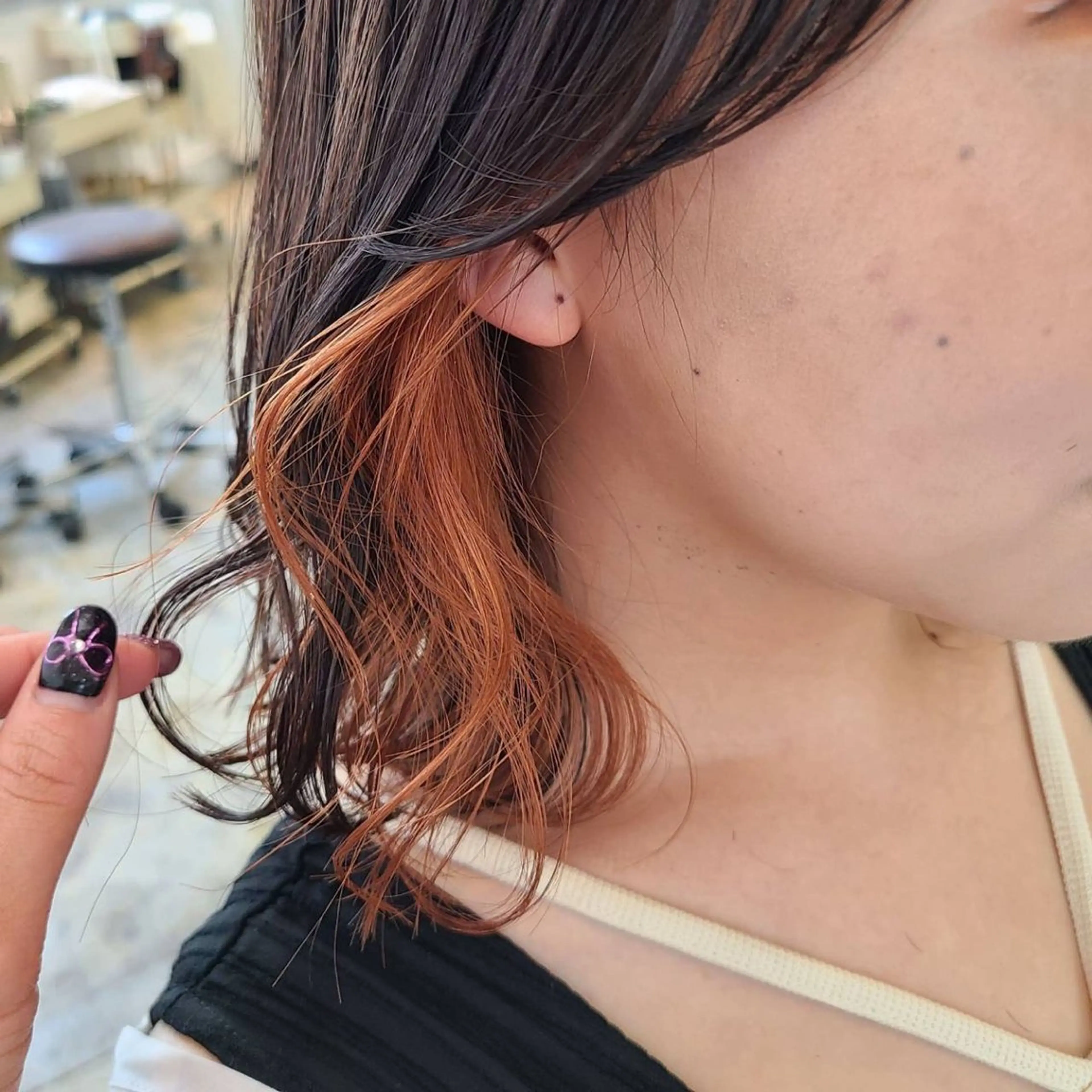 ミディアム カラー ブリーチ インナーカラー Honoka👧🏼 カラーモデル募集中のヘアスタイル