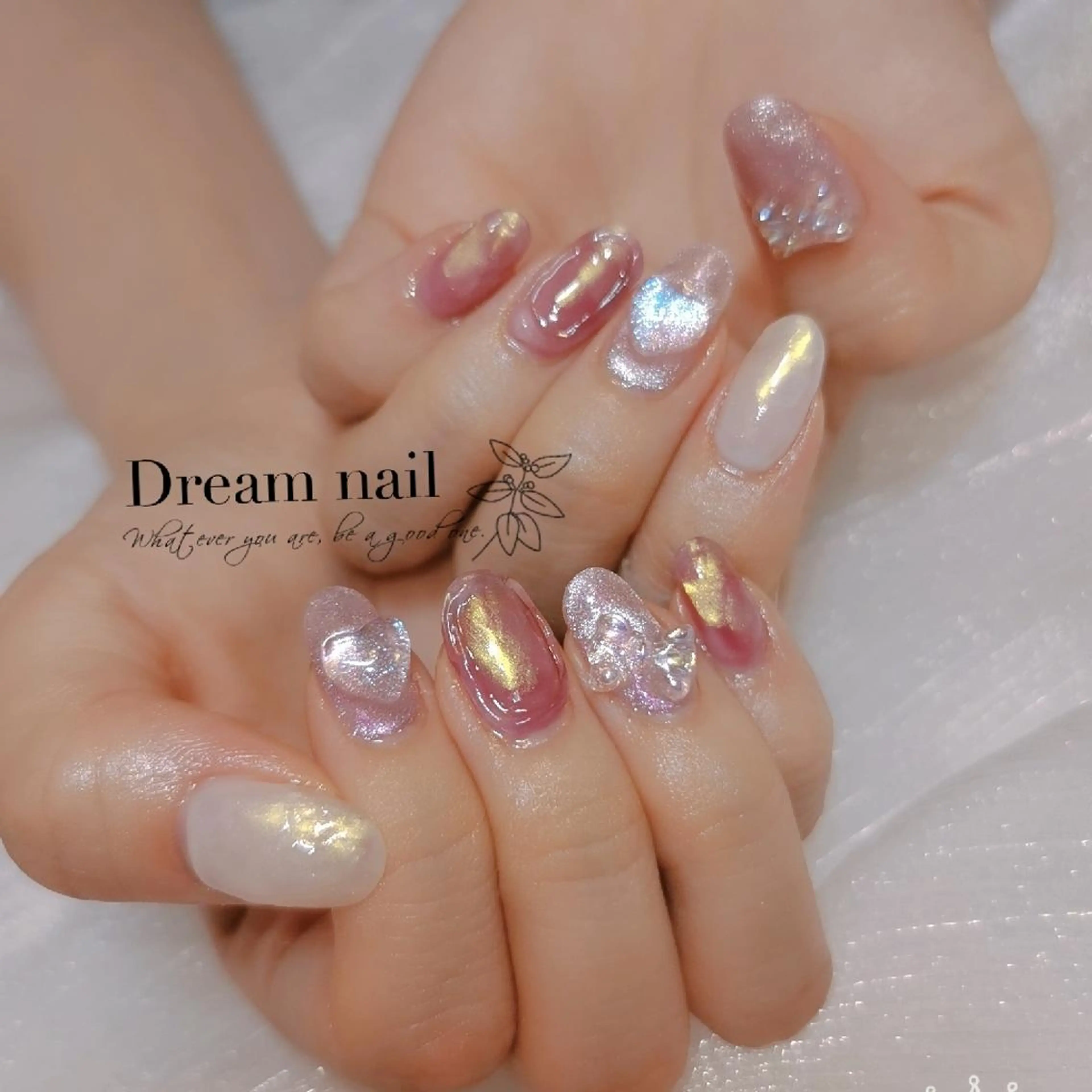 ネイル ネイリストゆか💅 長さだし、深爪矯正のネイルデザイン