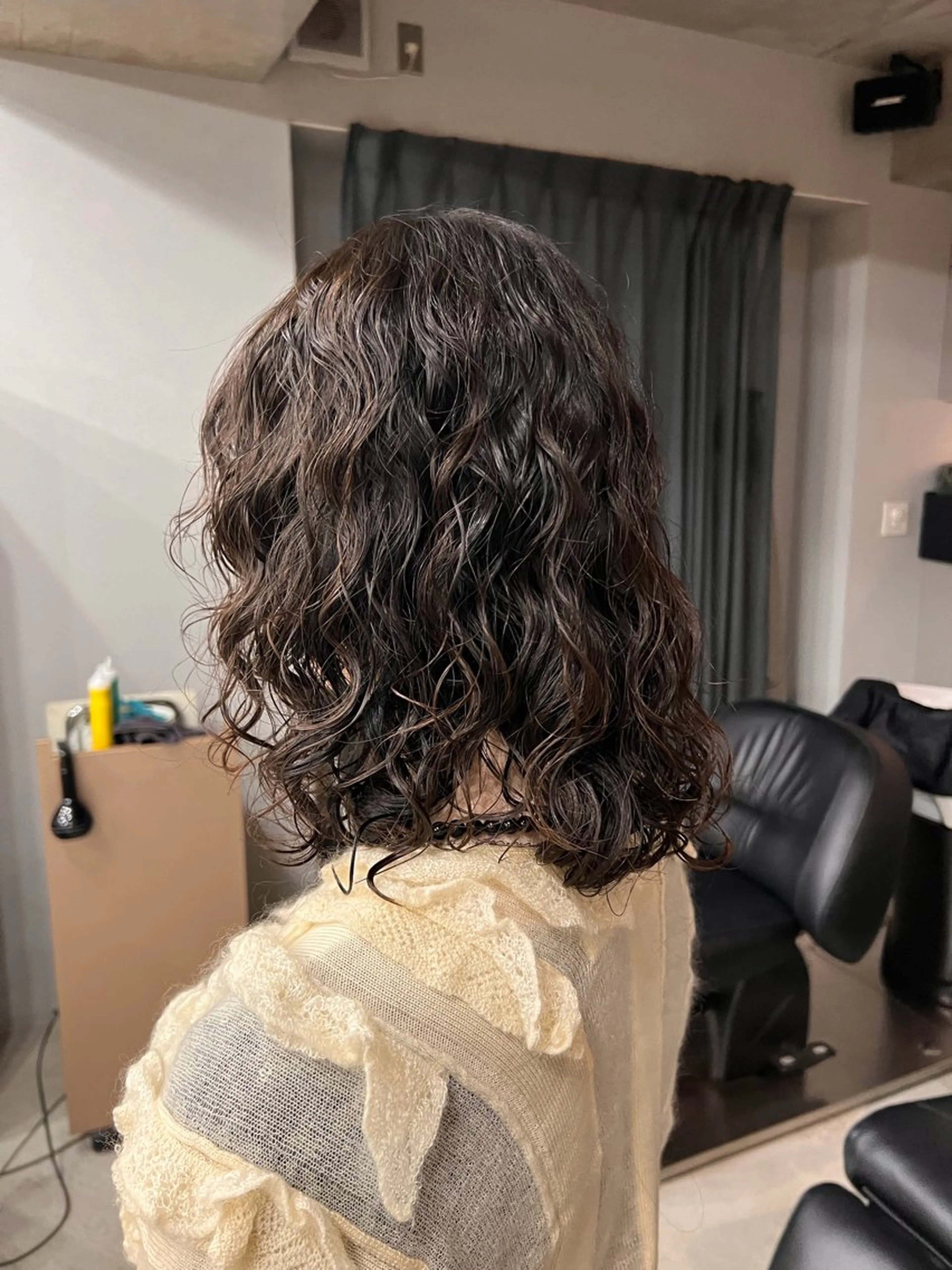 ミディアム パーマ パーマ ボブ/ミディアム/表 参道パーマ/aobaのヘアスタイル