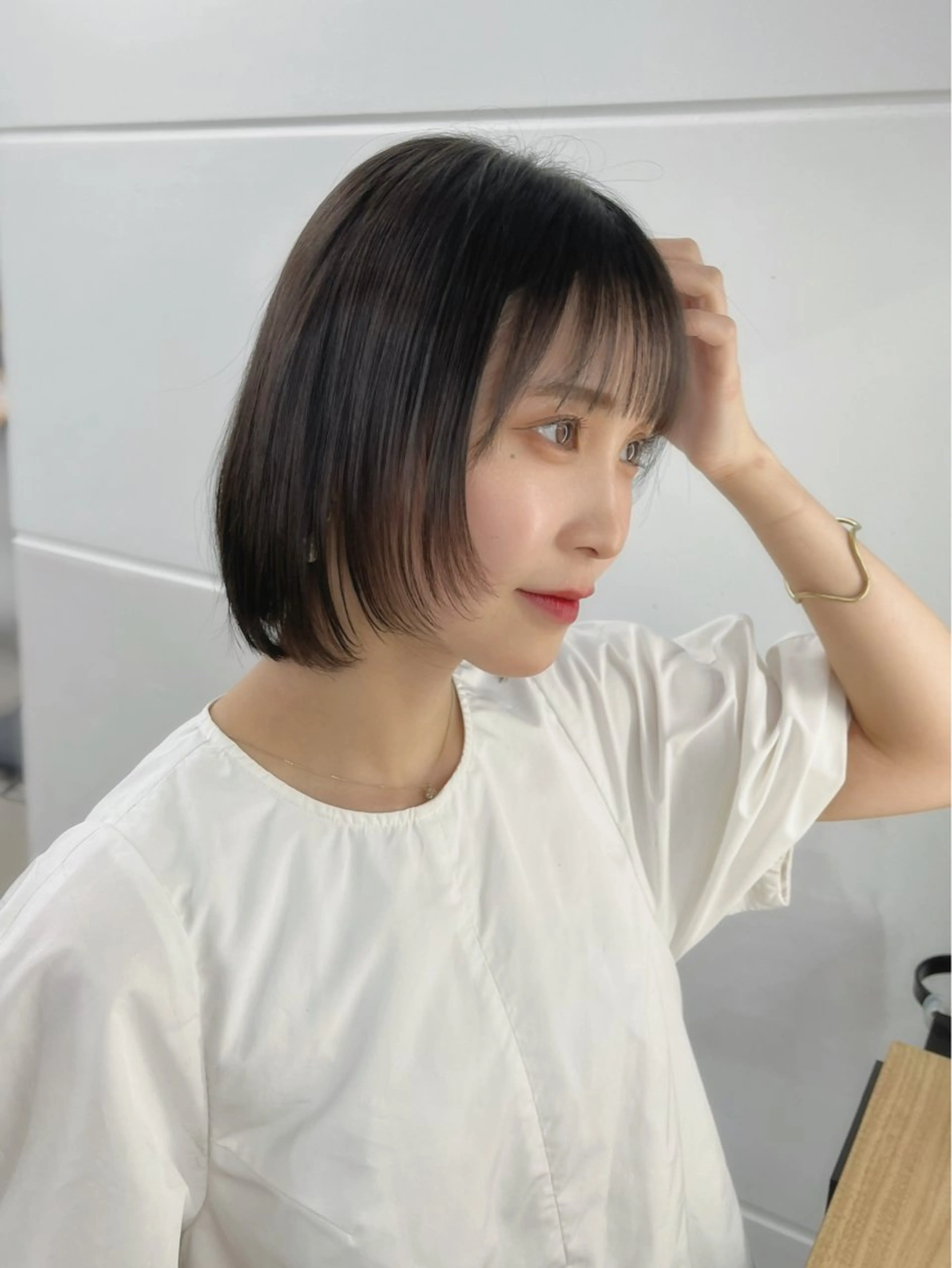 ショート モテヘア/グレージュ /ボブ/前原汐🎐のヘアスタイル