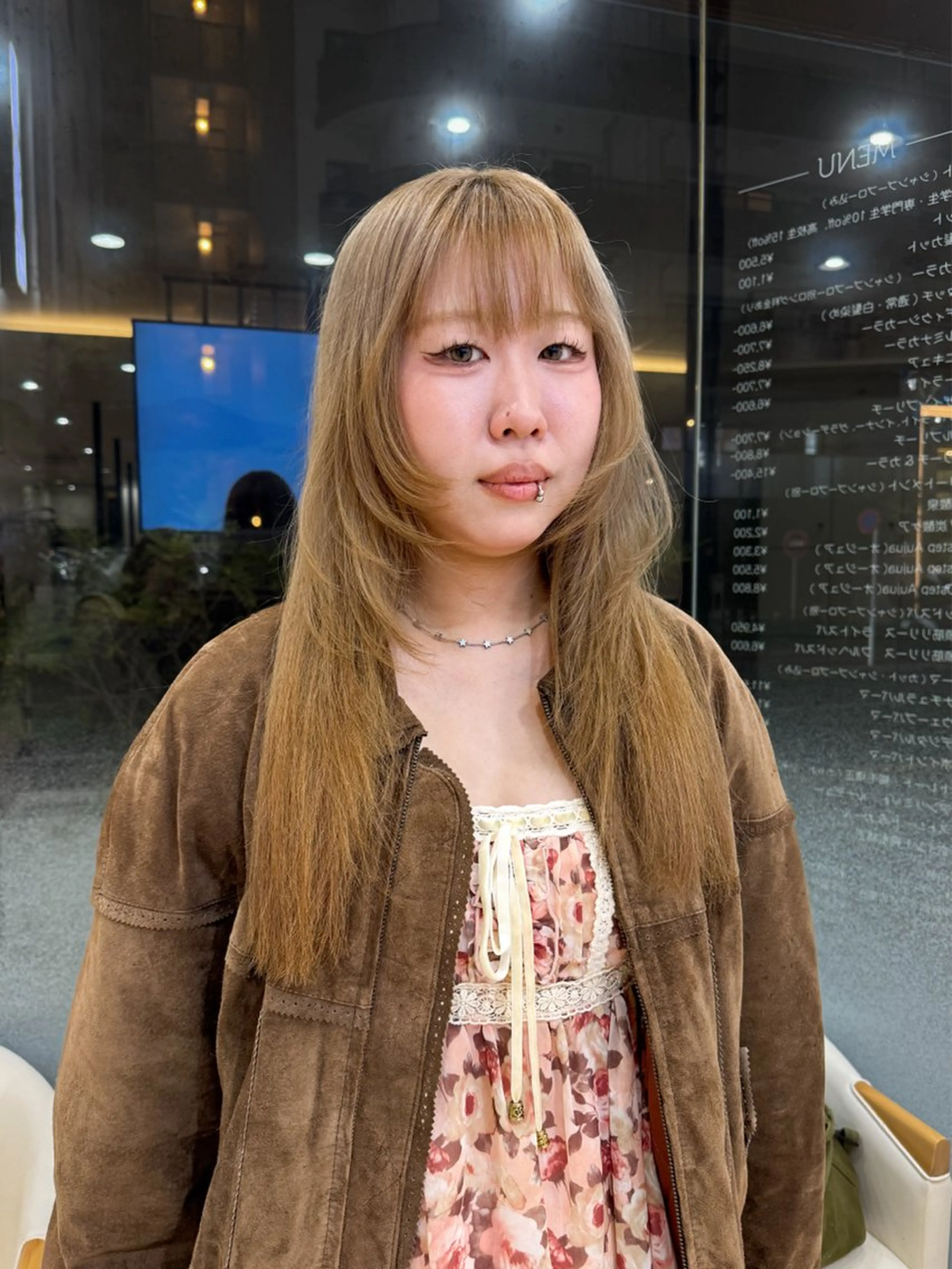 セミロング カラー カット ヘアカラー トリートメント Seeknext // Rukaのヘアスタイル