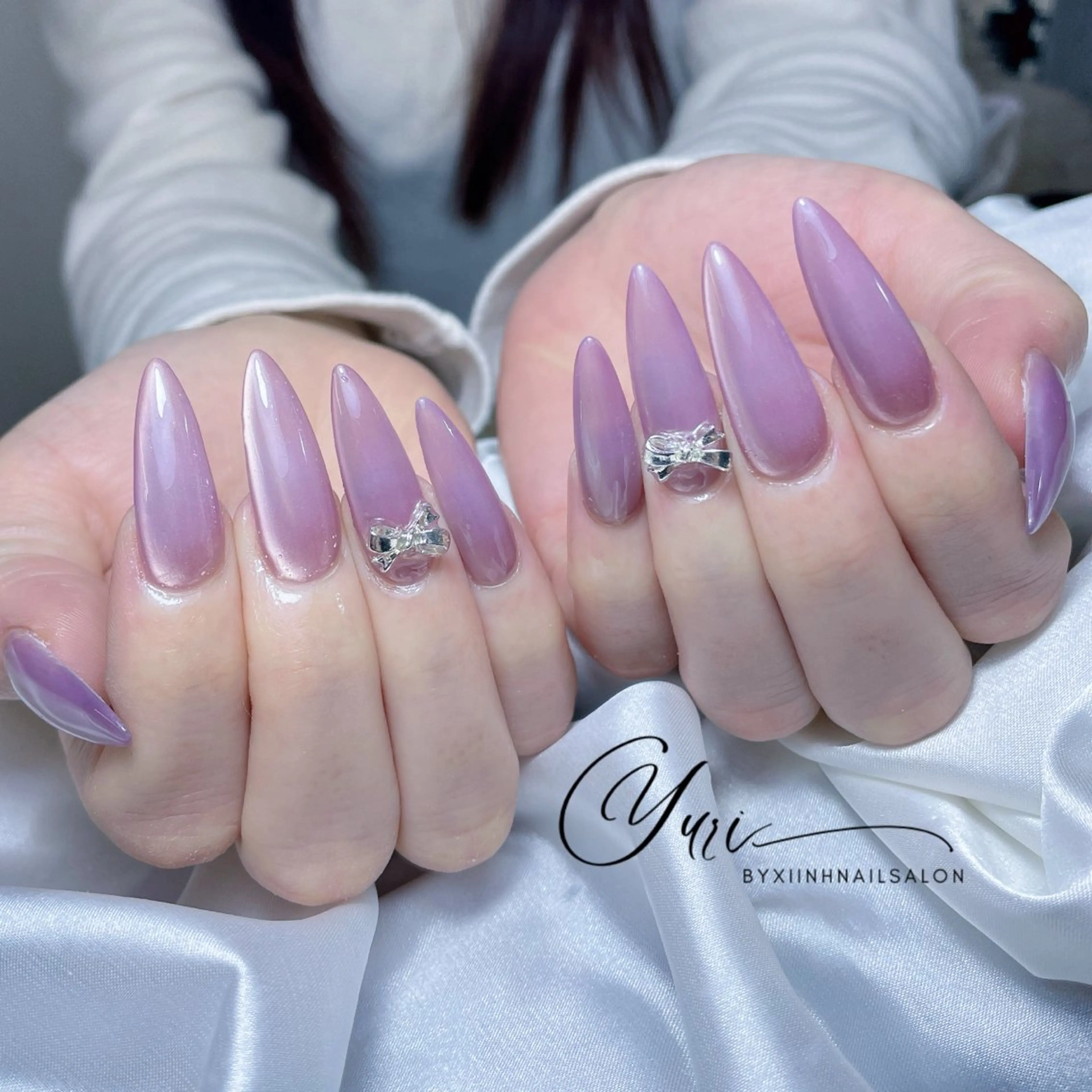 ネイル チークネイル 桜ネイル 長さ出し フットネイル ジェルネイル ハンドネイル YURI NAILのネイルデザイン