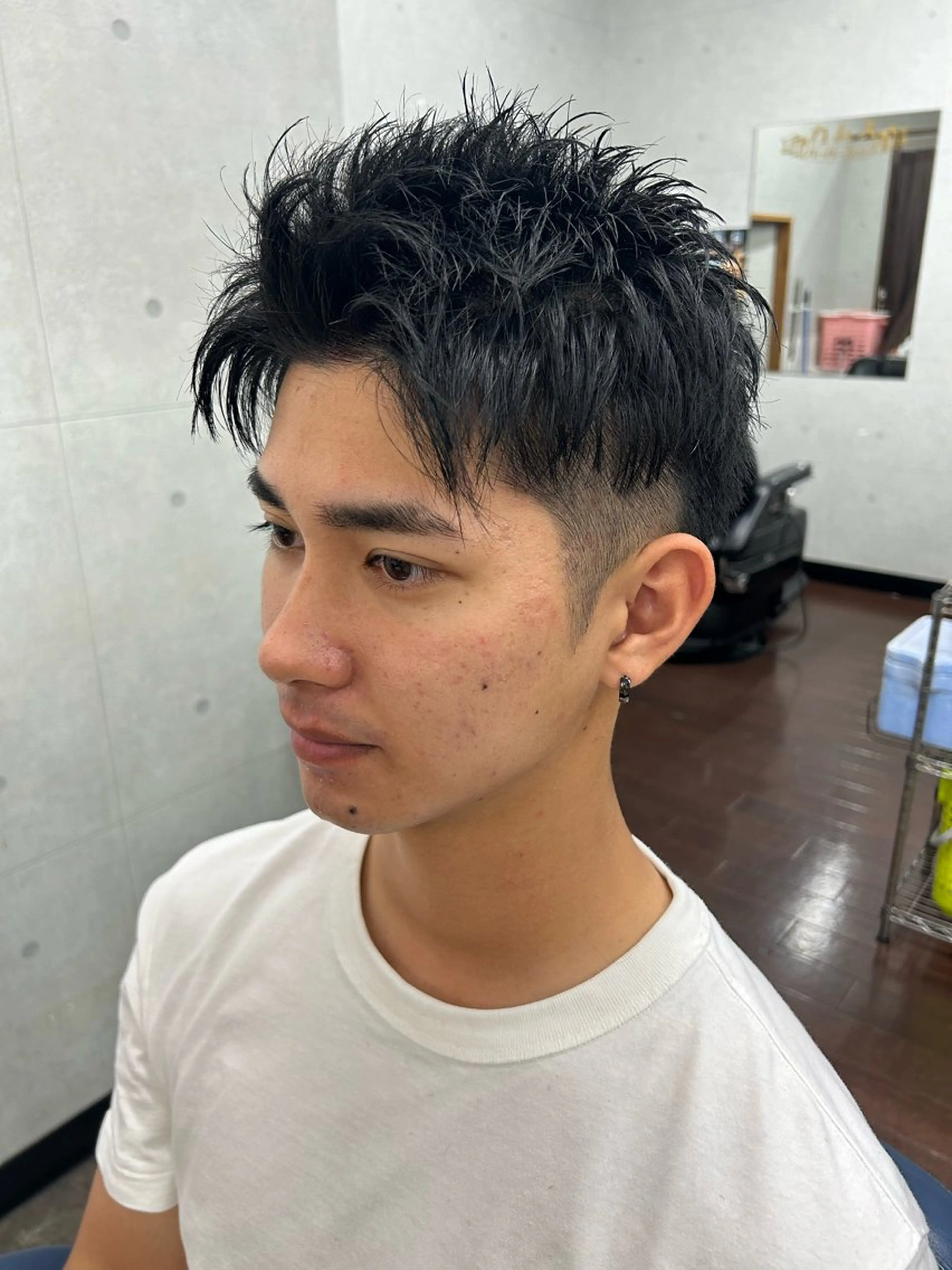 ショート メンズ ツーブロック 田場 彪太郎のヘアスタイル