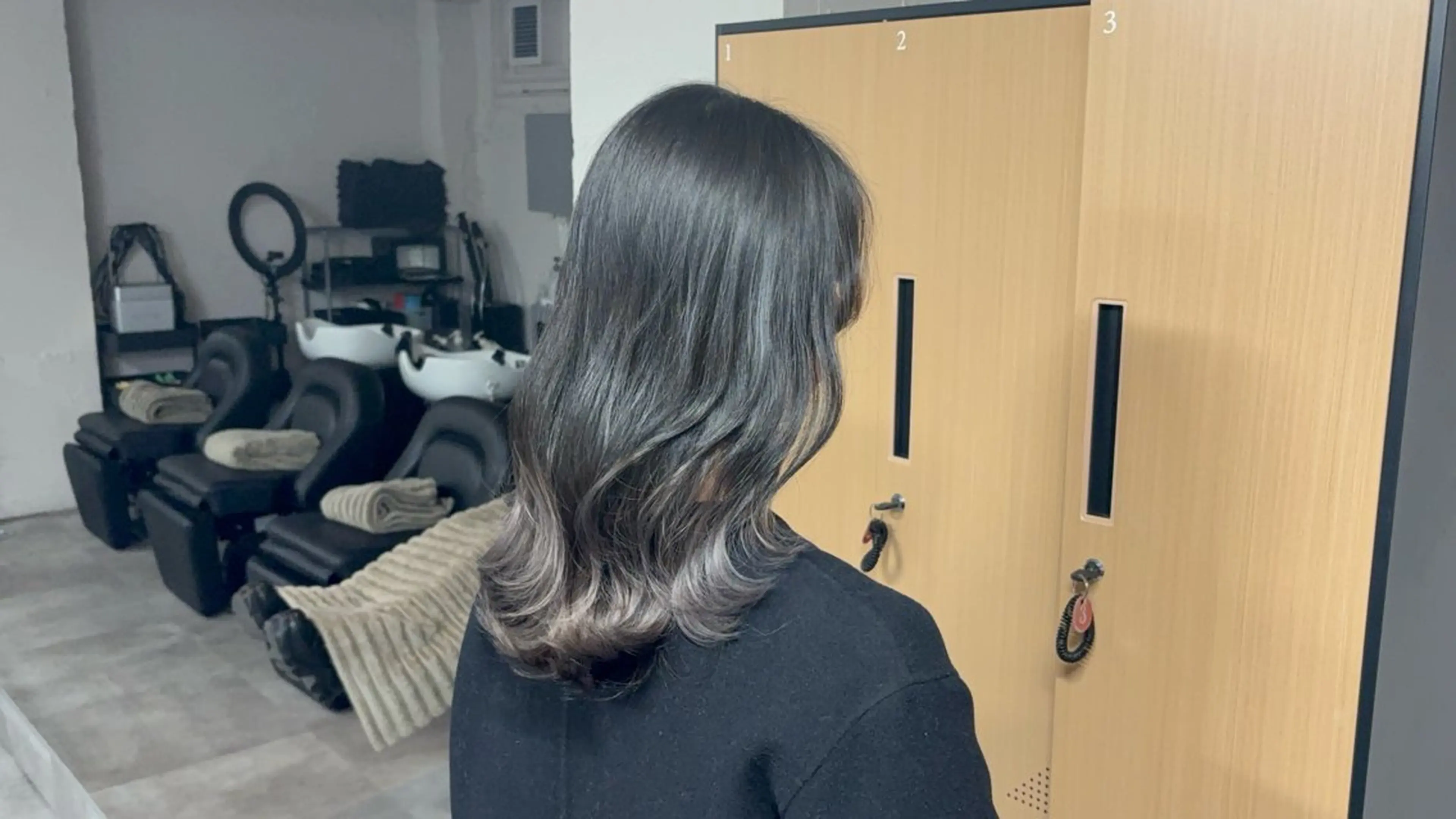 ミディアム tokute 中野真咲🐺のヘアスタイル