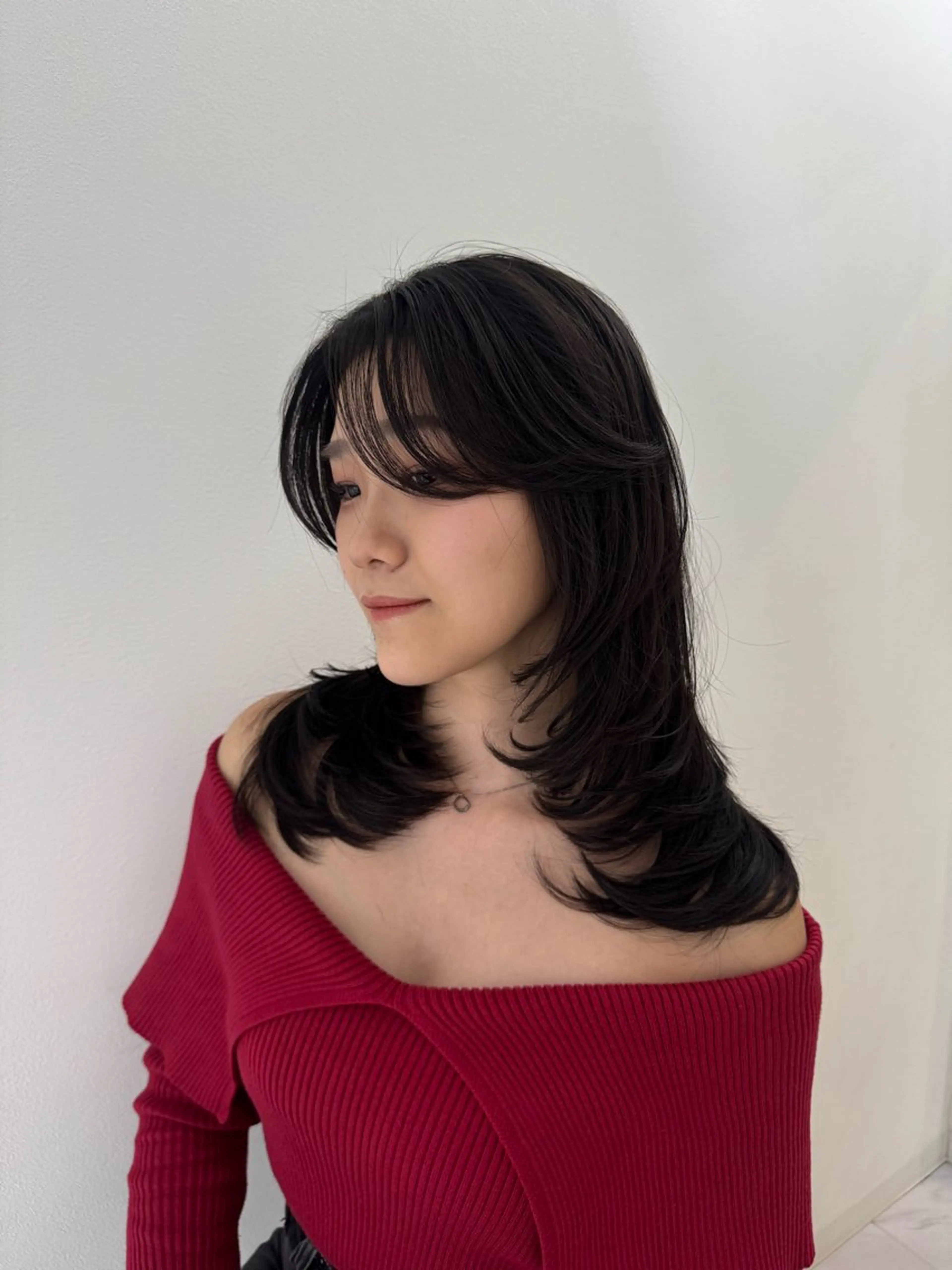 セミロング rina/無料 レイヤーカット/上野のヘアスタイル