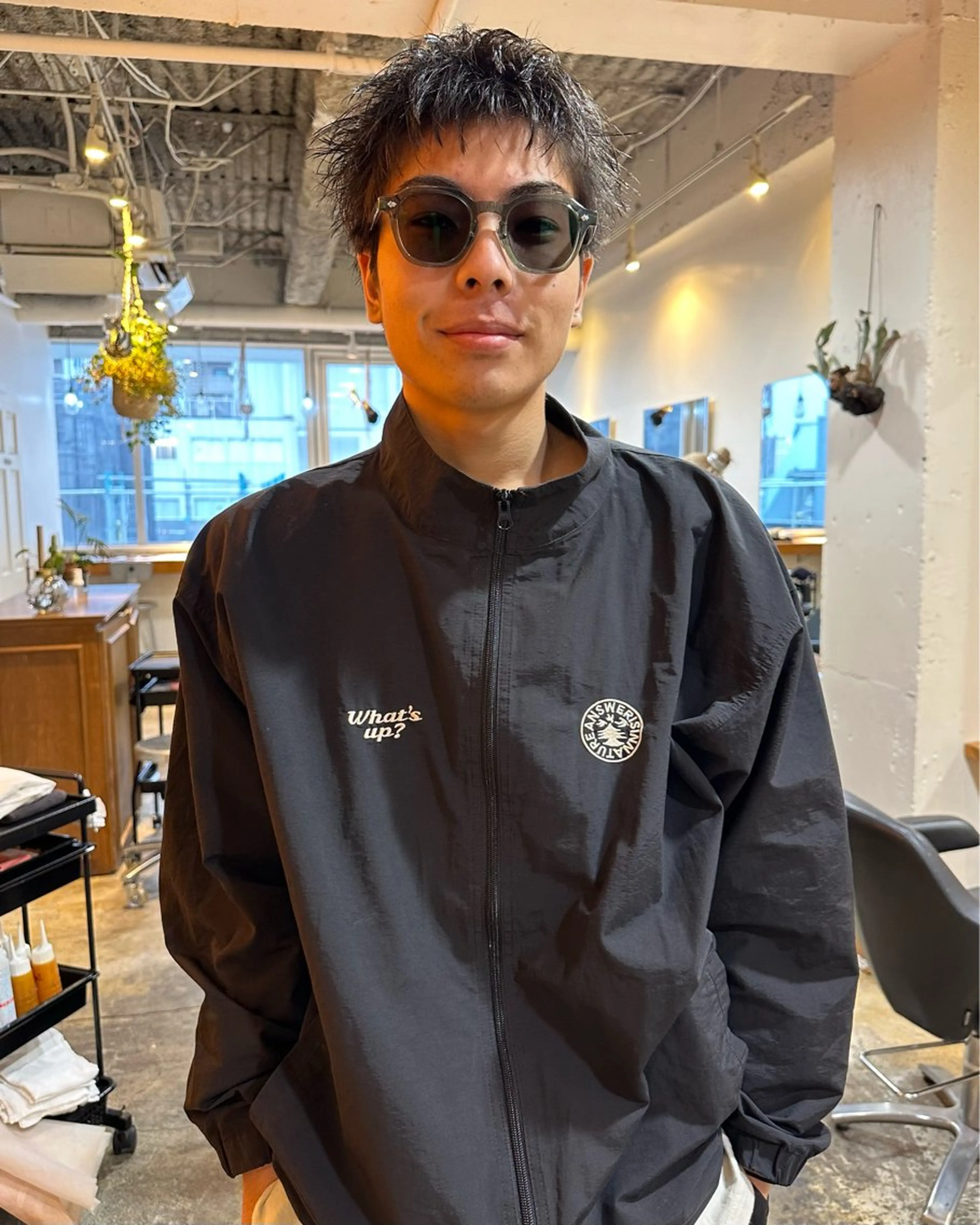 ショート メンズ カット トリートメント グランジヘア 無造作ヘアHYUGAのヘアスタイル