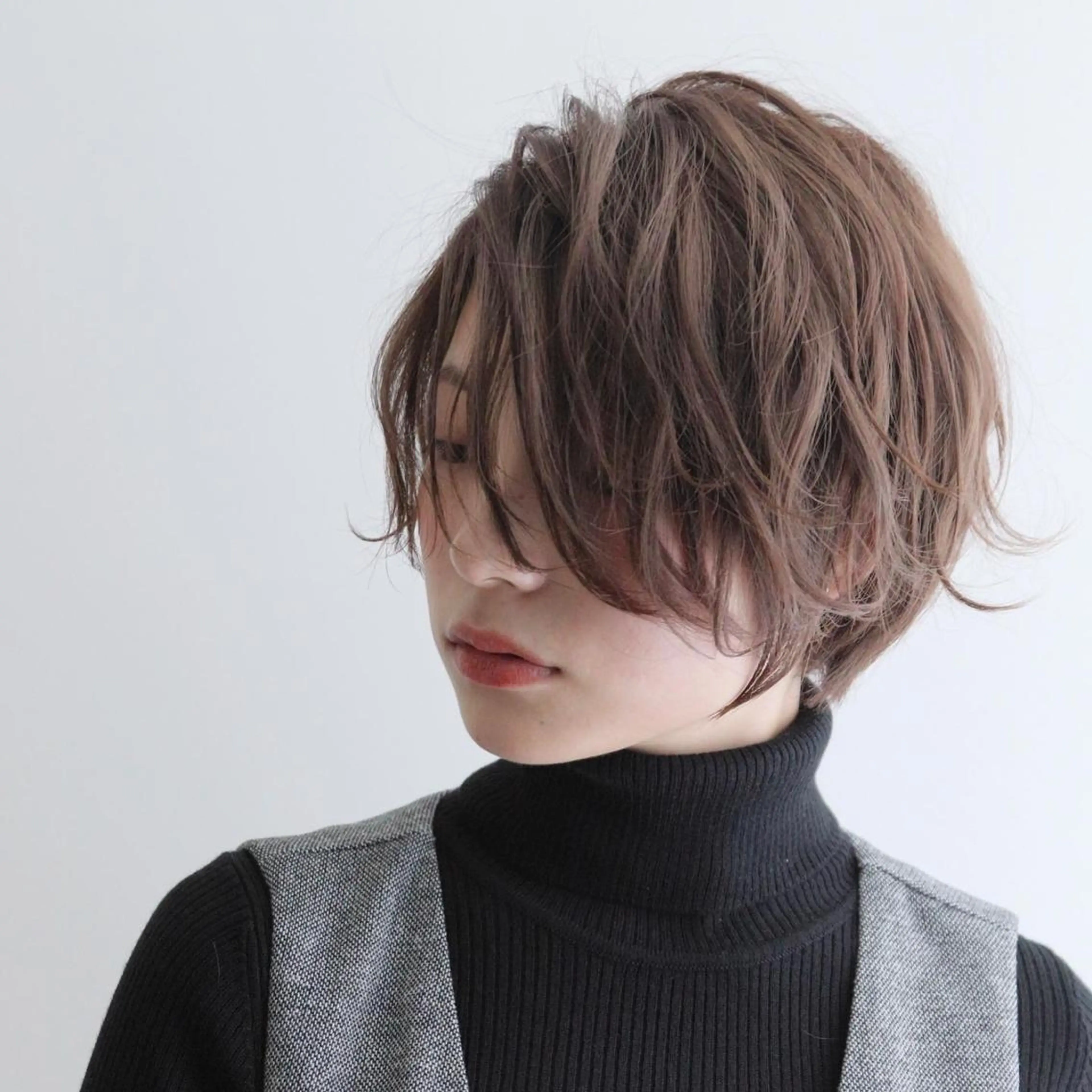 ショート 縮毛/ショート/ ボブ/レイヤー/小原のヘアスタイル