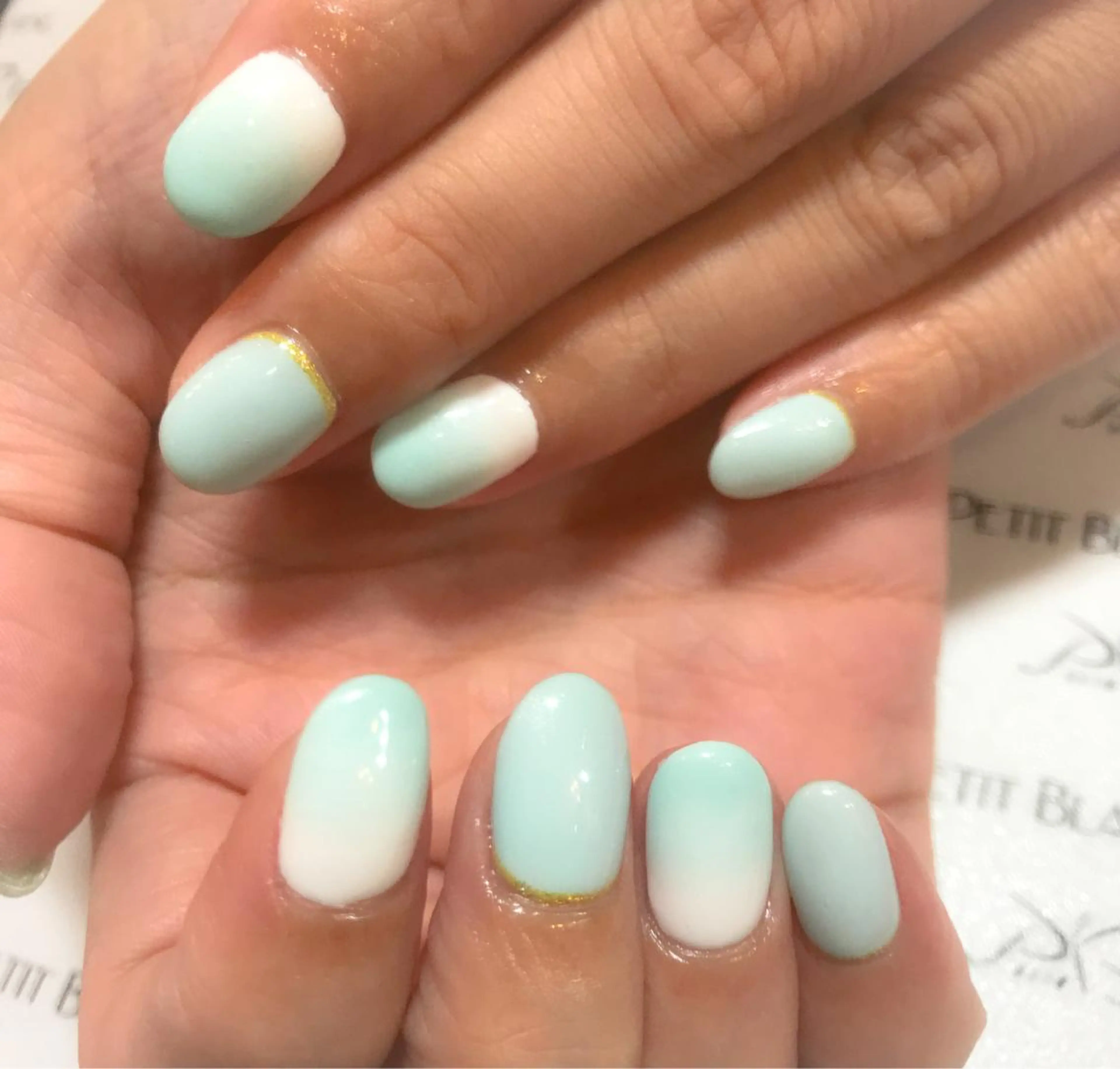 ネイル ワンカラーネイル PetitBlanc KAZUKIのネイルデザイン