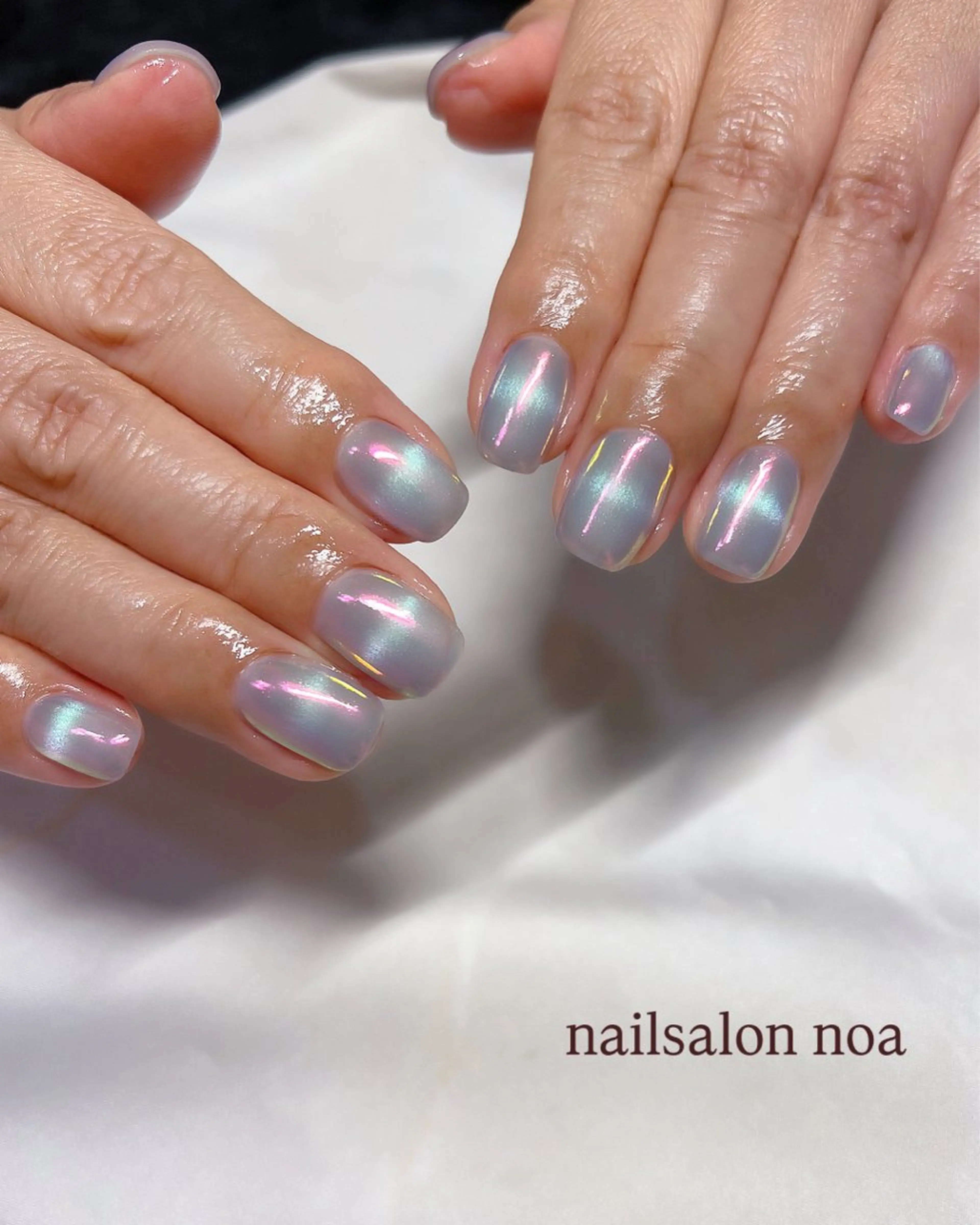 ネイル ジェルネイル マグネットネイル ニュアンスネイル パラジェル 夏ネイル ハンドネイル nailsalon noa所属・nailist sakiのネイルデザイン