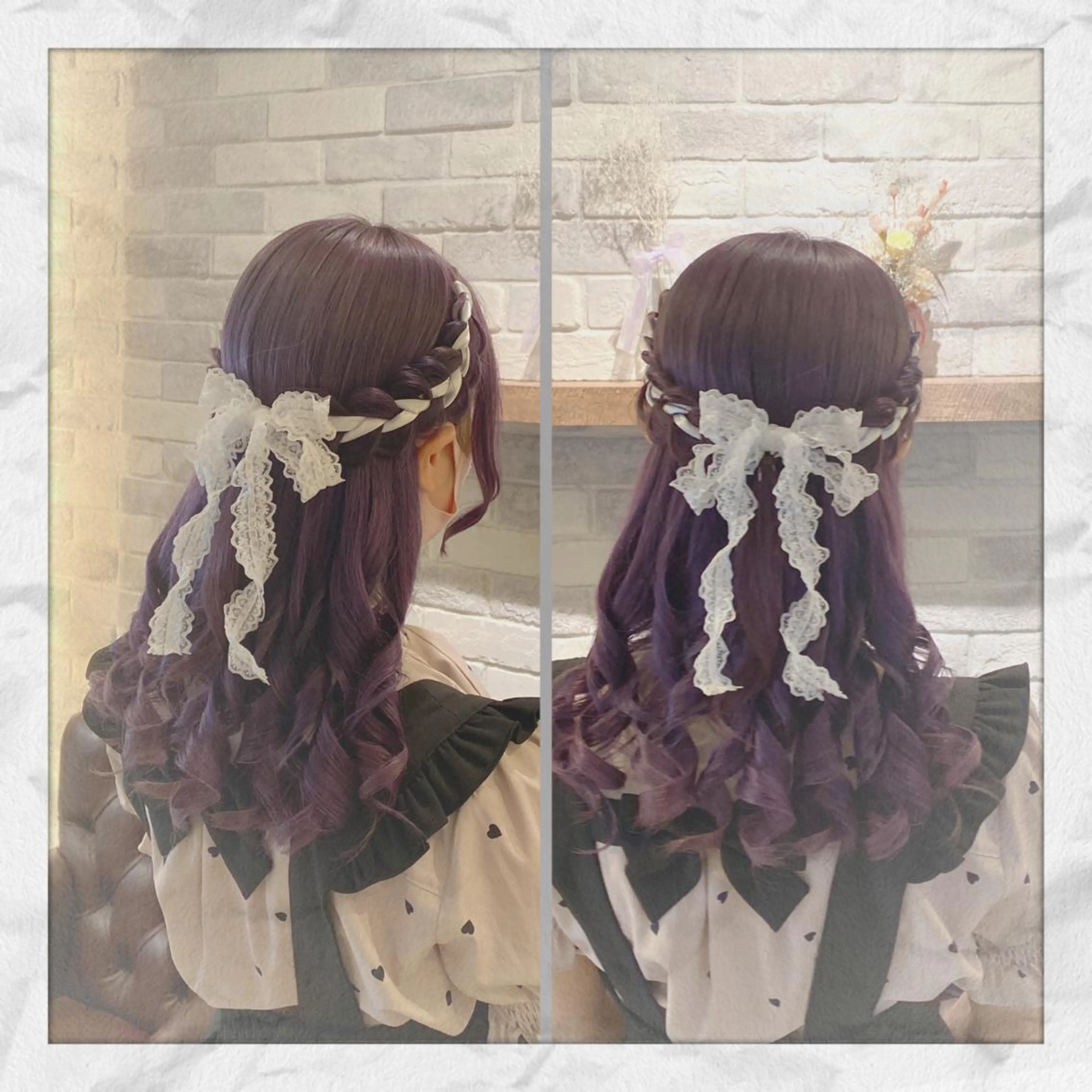 セミロング ヘアアレンジ ヘアセット ヘアセット/着付け 𓇼 松本 夏美𓇼のヘアスタイル