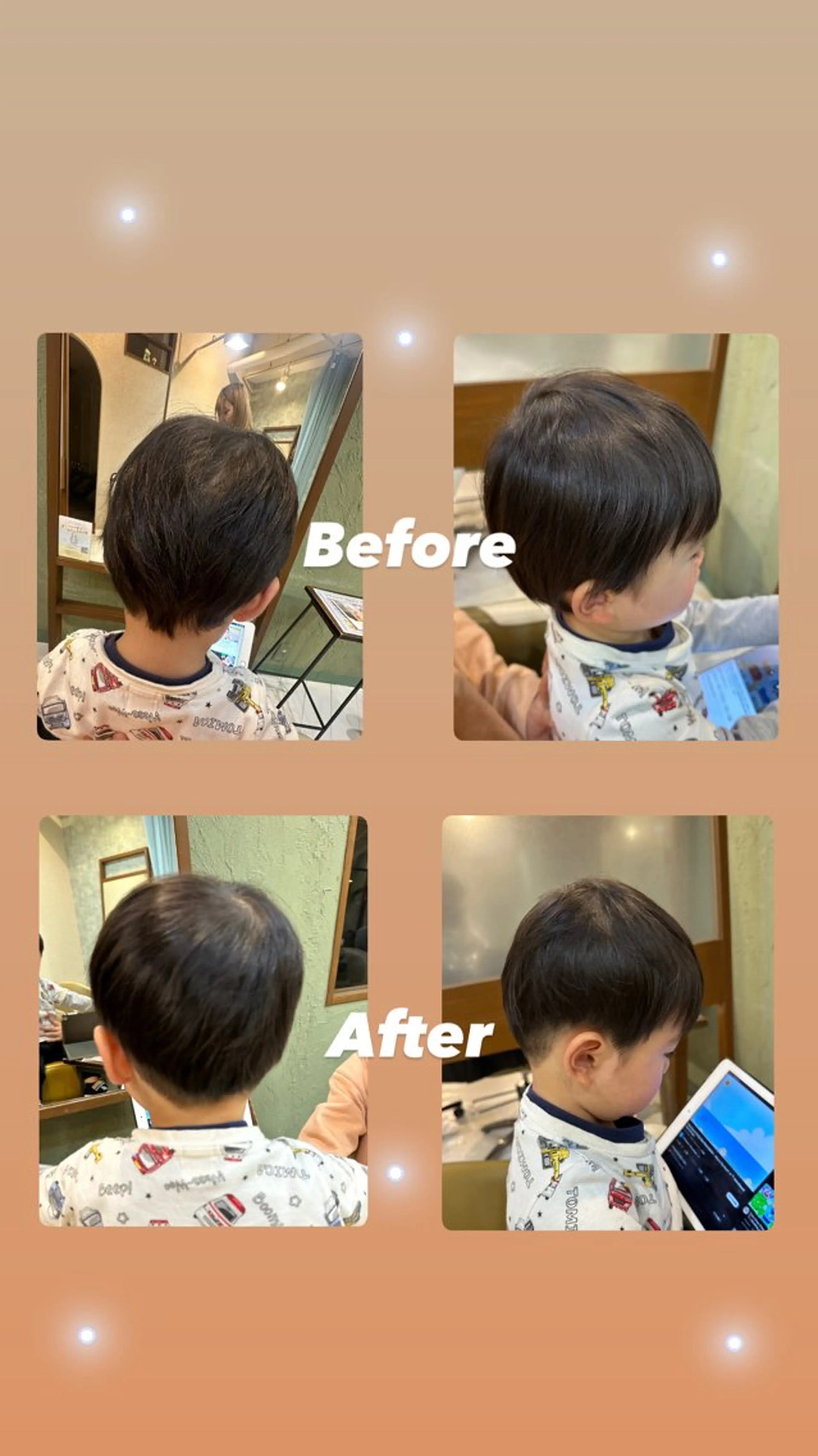 ショート メンズ キッズ ハイトーン/デザイン KURUMIのヘアスタイル