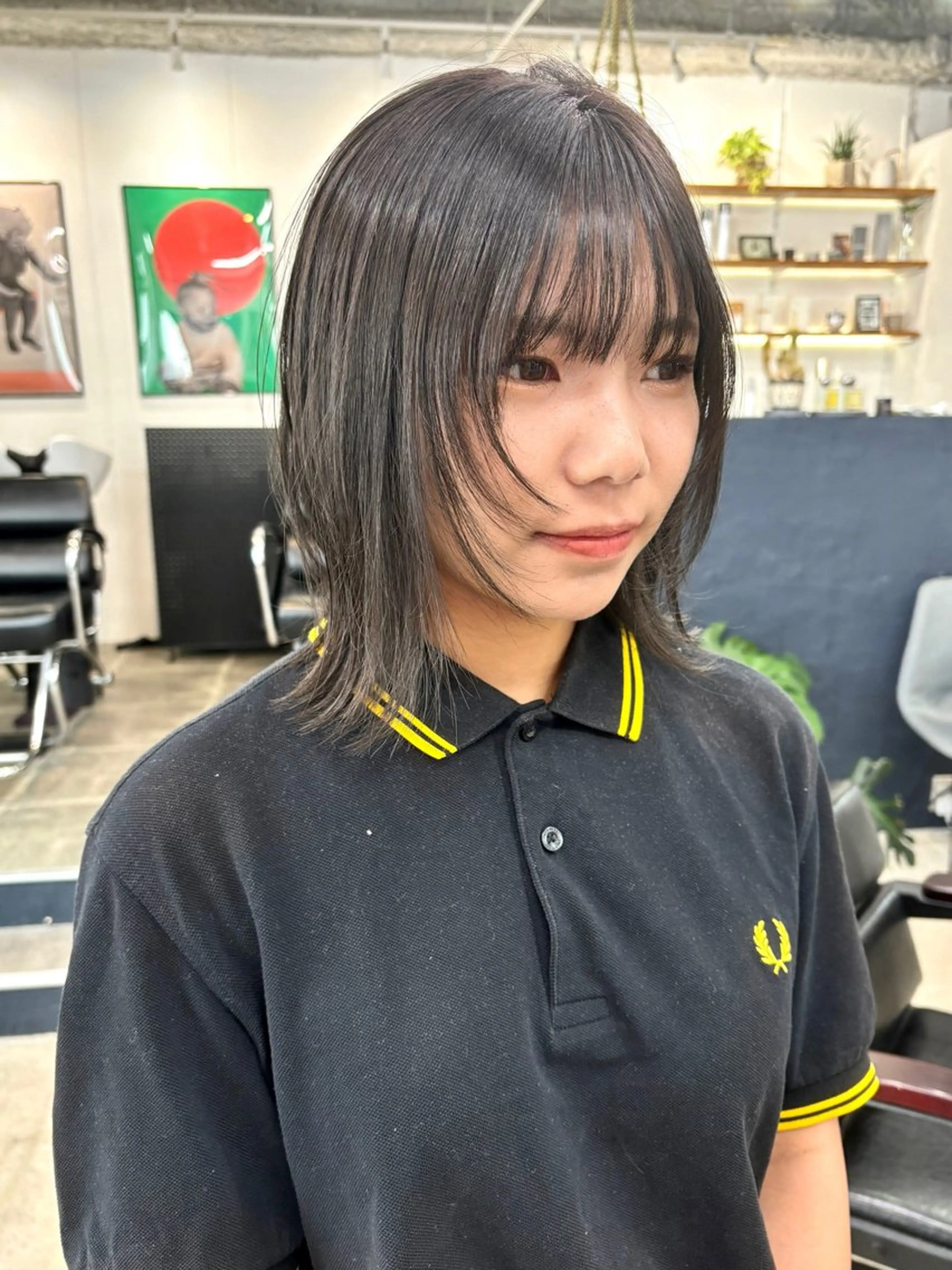 ミディアム カラー アッシュ ブリーチ ブラウンカラー カシス 透明感カラー 暖色カラー/天神/ ヘイマサクラのヘアスタイル