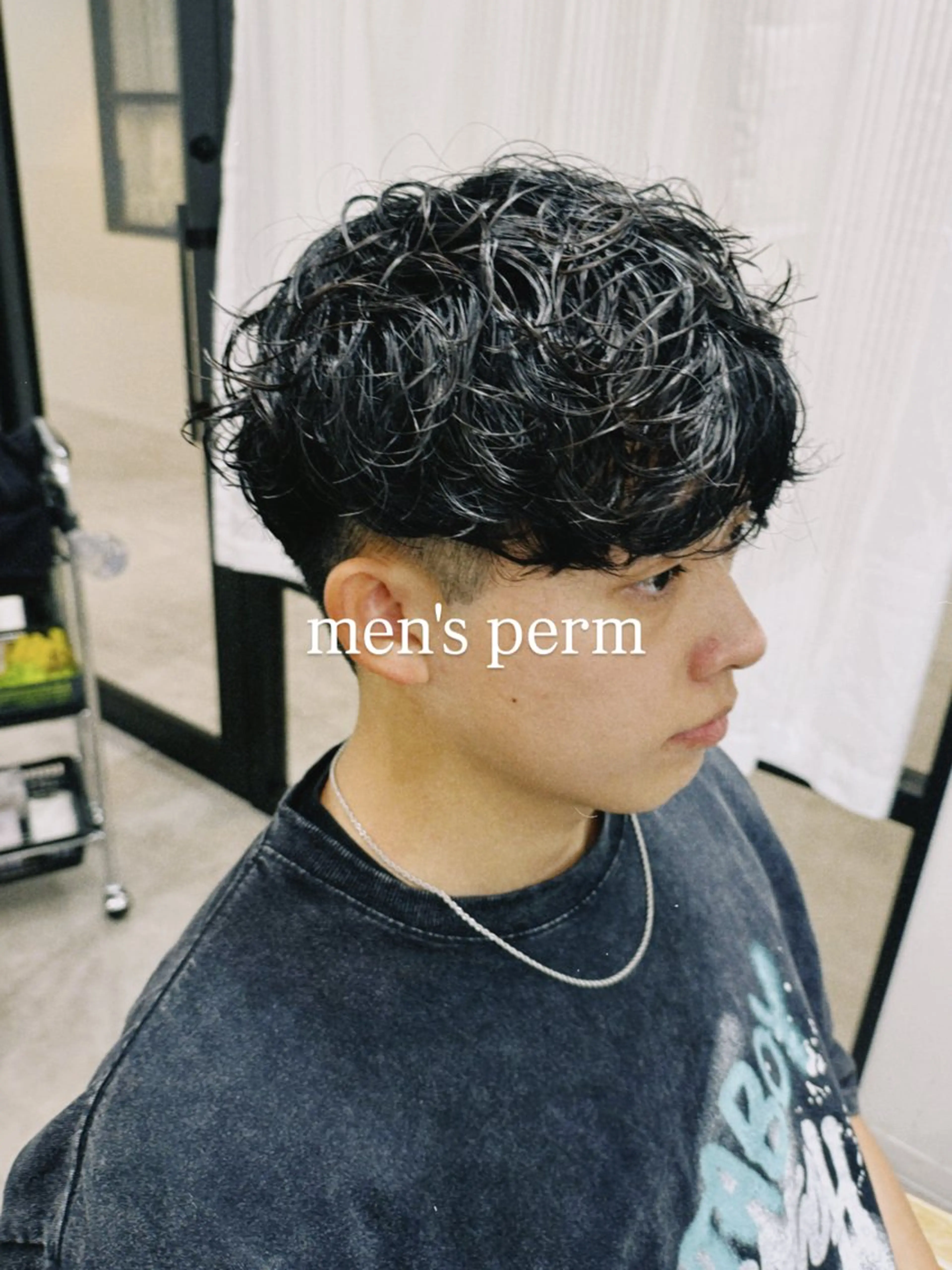 パーマ メンズ スペインカール 新宿/パーマ🦋 メンズボブ/めいの眉毛・アイブロウイメージ