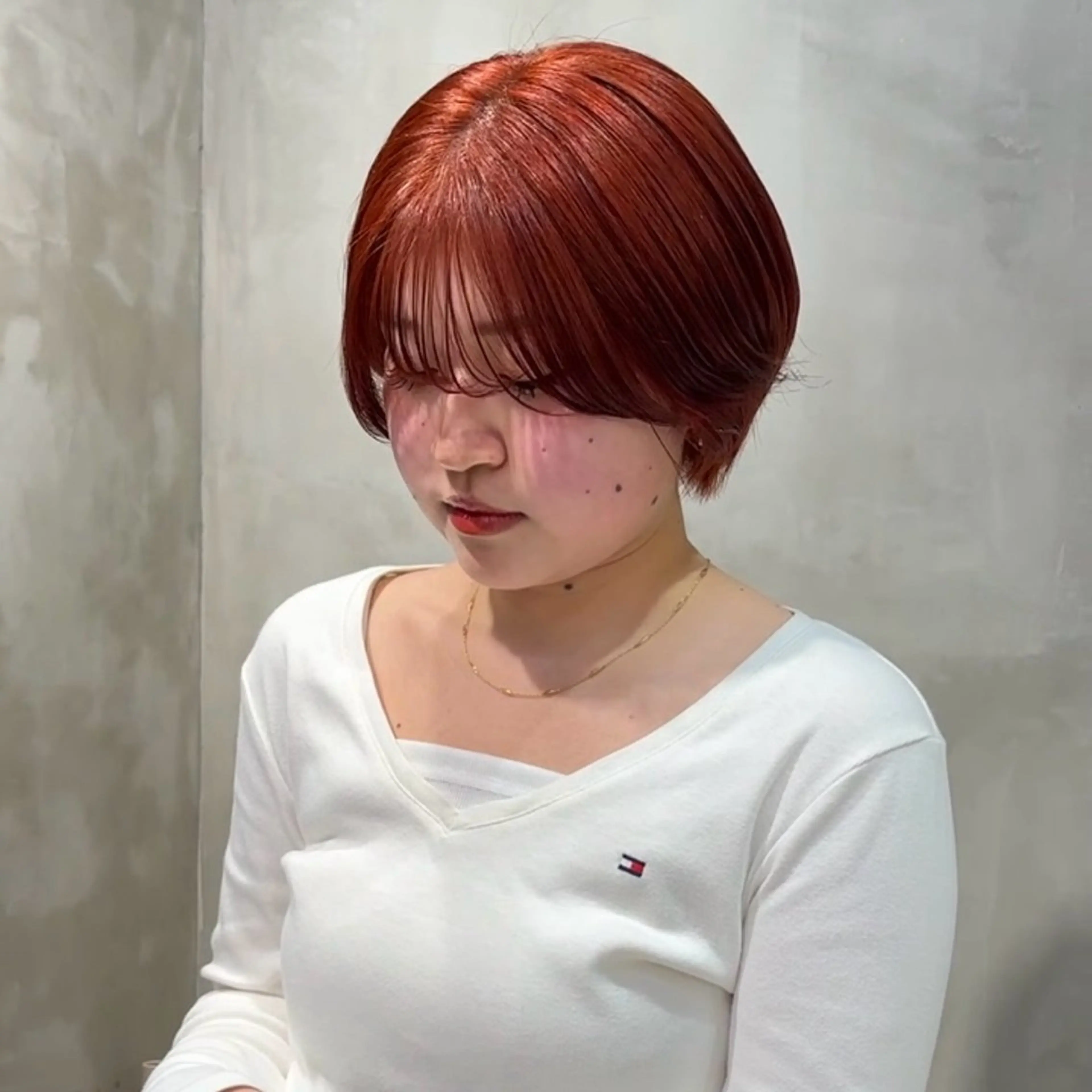 カラー ブリーチ ブリーチなしカラー ヘアカラー The Path ARENのヘアスタイル