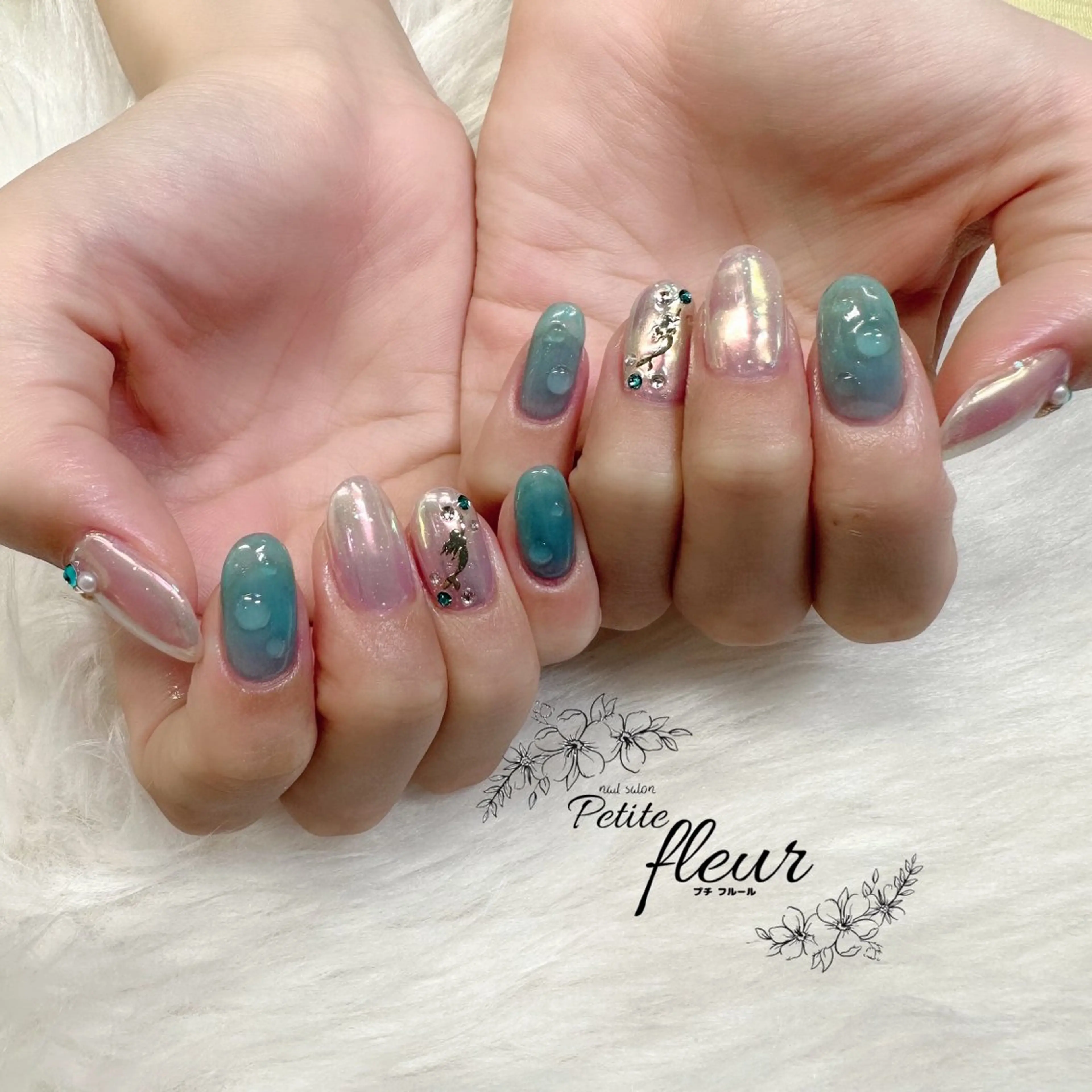 ネイル ❁⃘*。Petite fleur❁⃘*りさのネイルデザイン