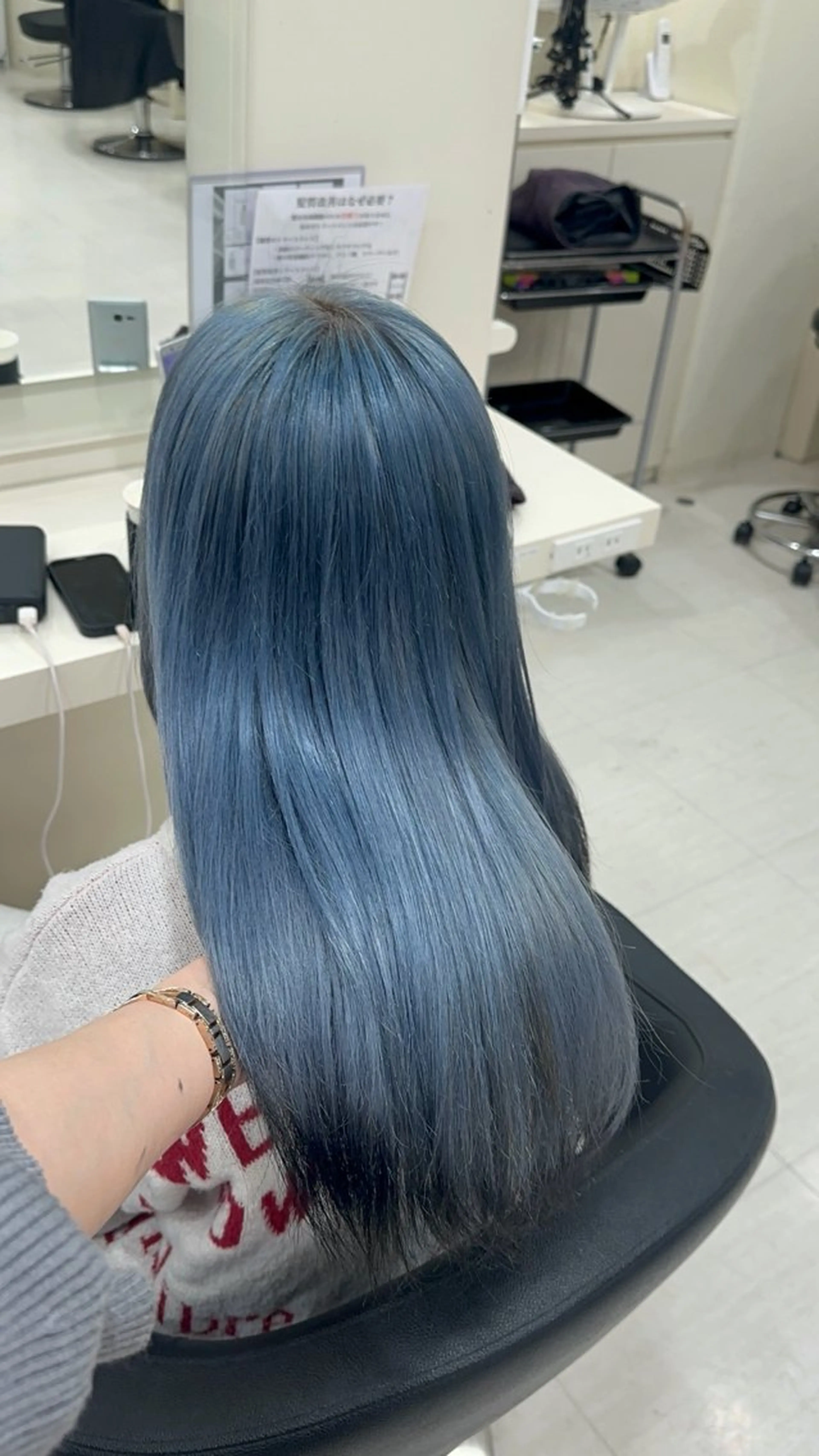 ロング ヘアカラー トリートメント ️🫧 AINE 🫧ハイトーンカラーのヘアスタイル