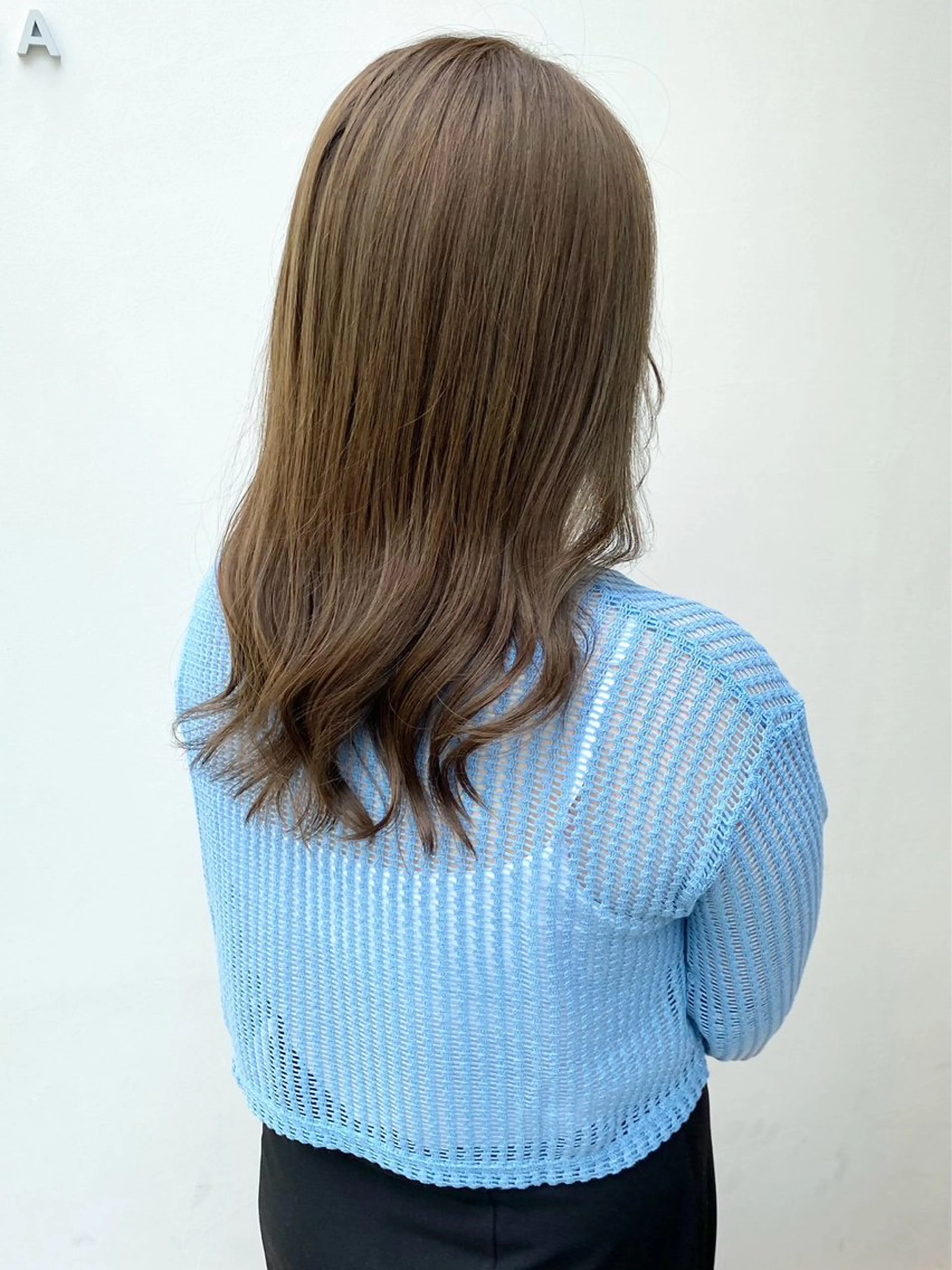 セミロング カラー ハガ コトコのヘアスタイル