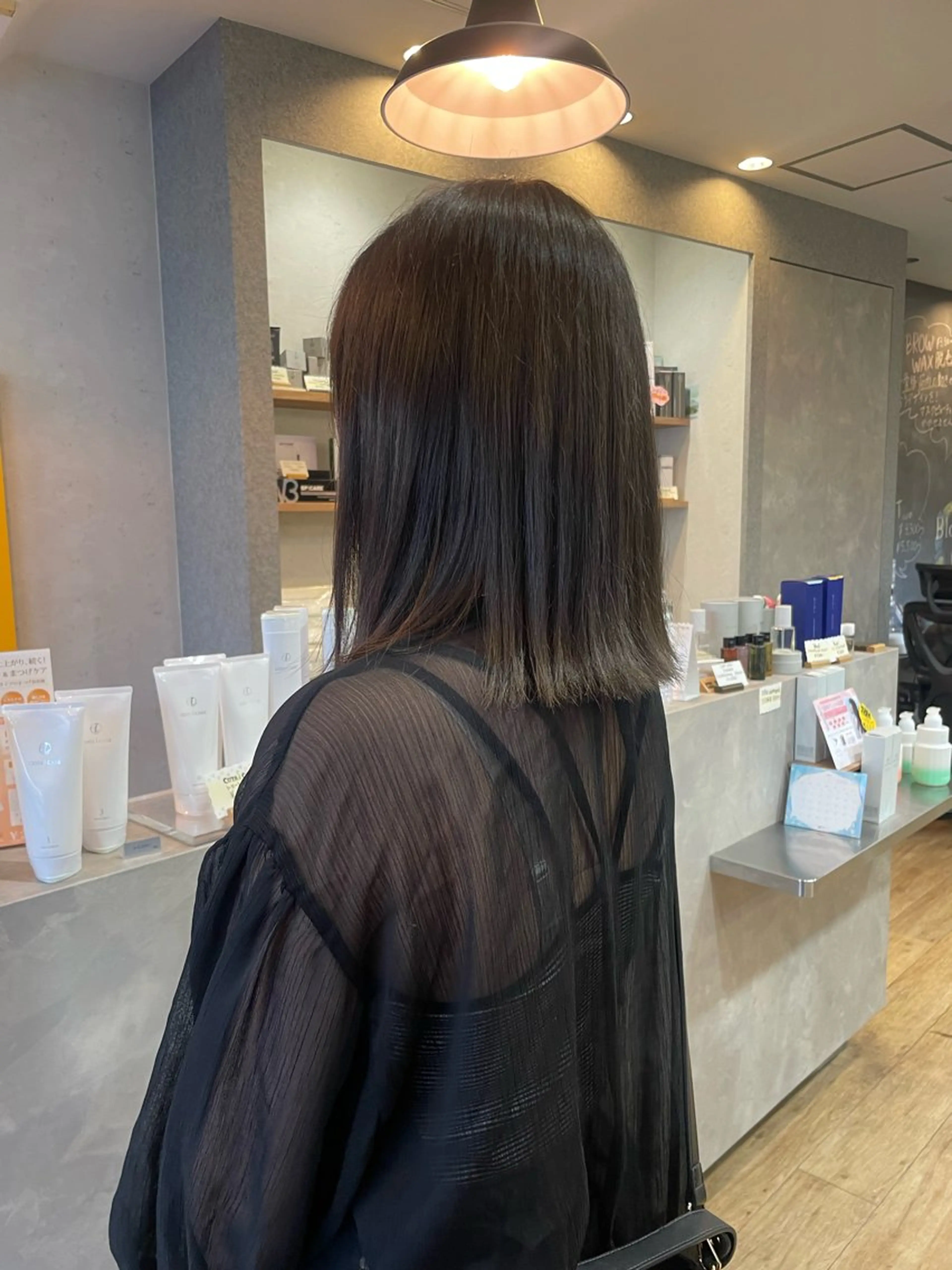 ミディアム カラー ベージュカラー 透明感カラー オリーブベージュ 髪質改善/Bloss om🌷高橋沙衣のヘアスタイル