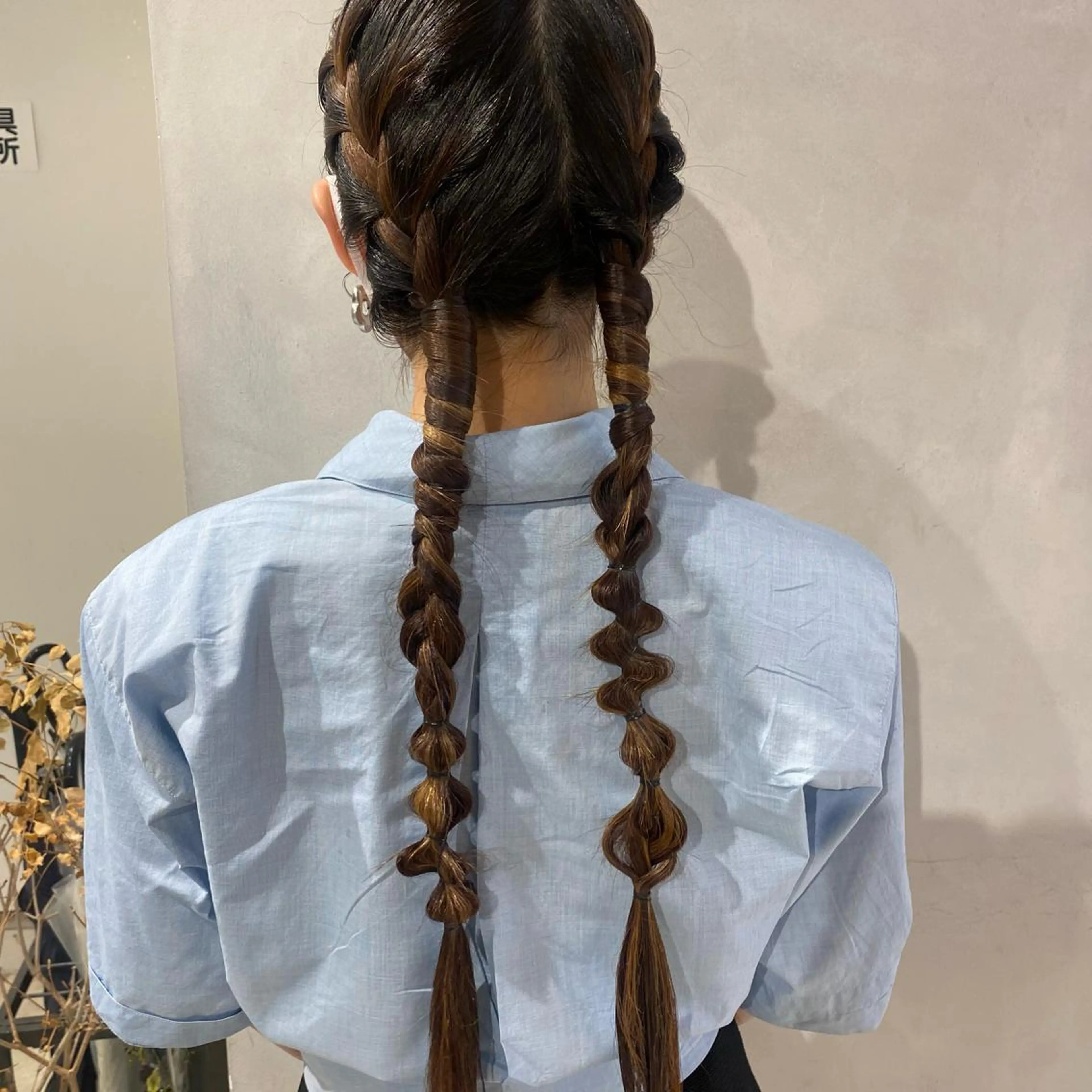 ロング ヘアアレンジ デザインカラー/パー マ🦖外岡咲希🦖のヘアスタイル