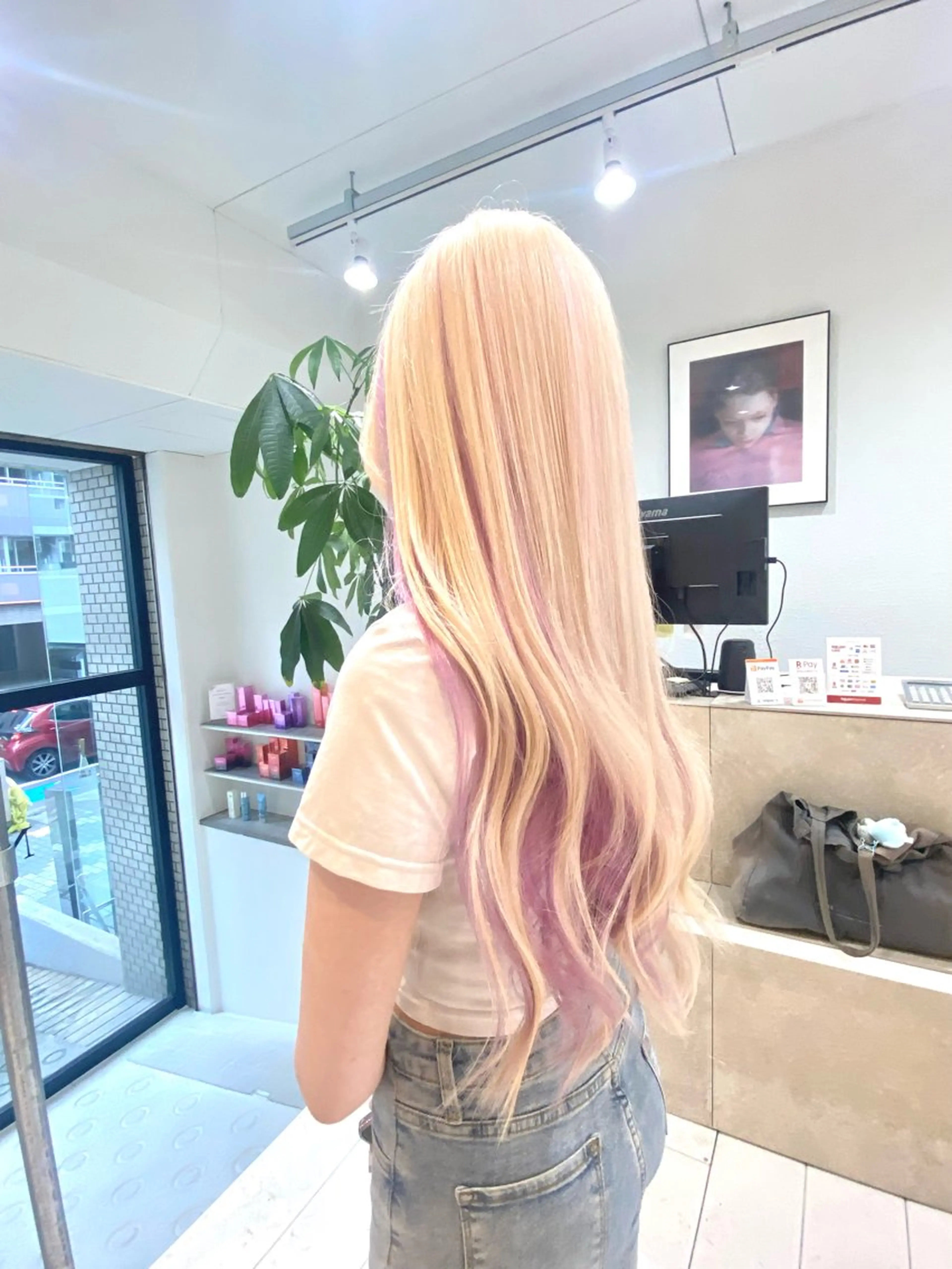 ロング カラー ブリーチ カット ヘアカラー トリートメント BOB🌟ハイトーン /ブリーチ/TAKUのヘアスタイル