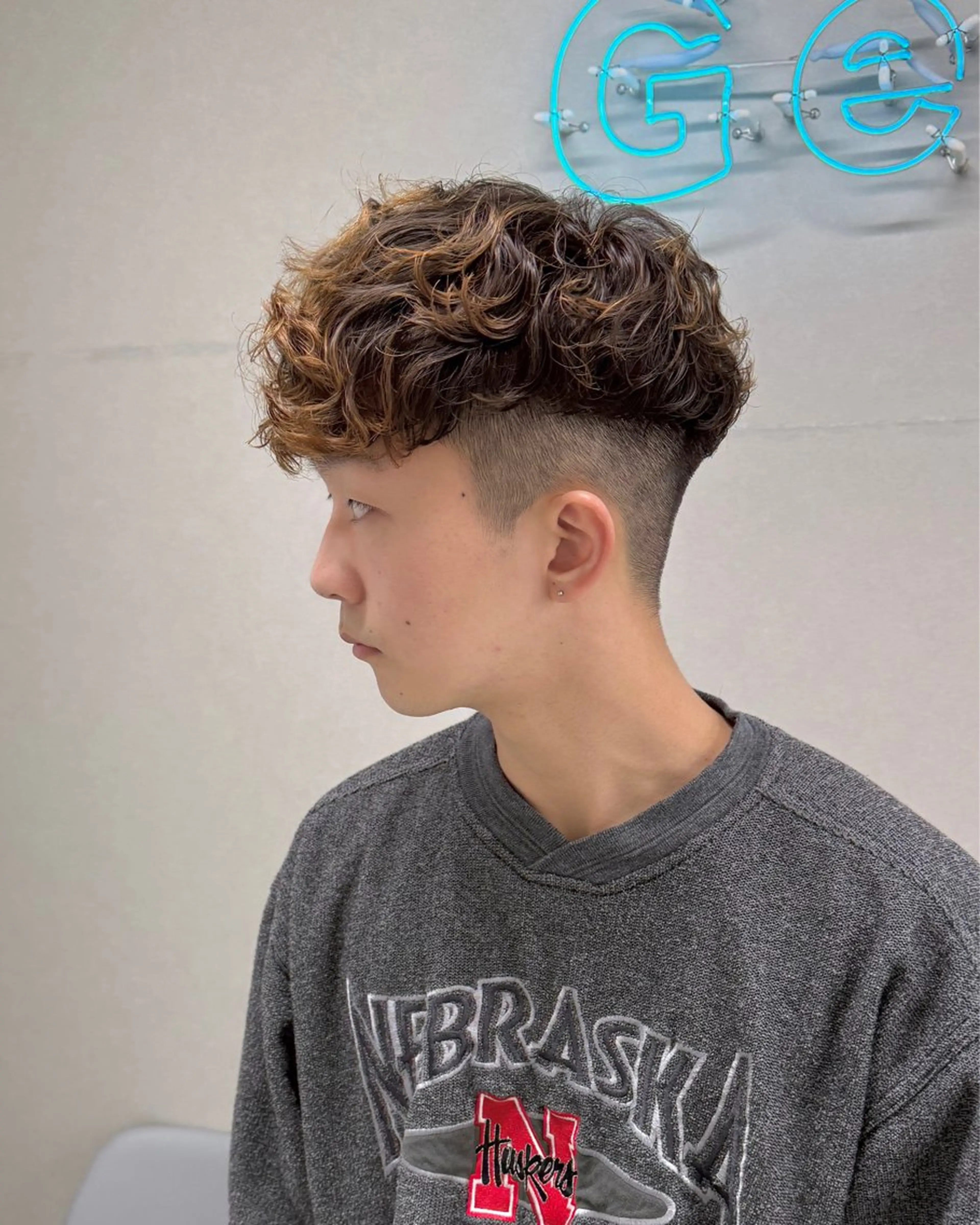 パーマ メンズ カット パーマ トリートメント ヘアセット シャドウパーマ/ メンズ/KENTAのヘアスタイル